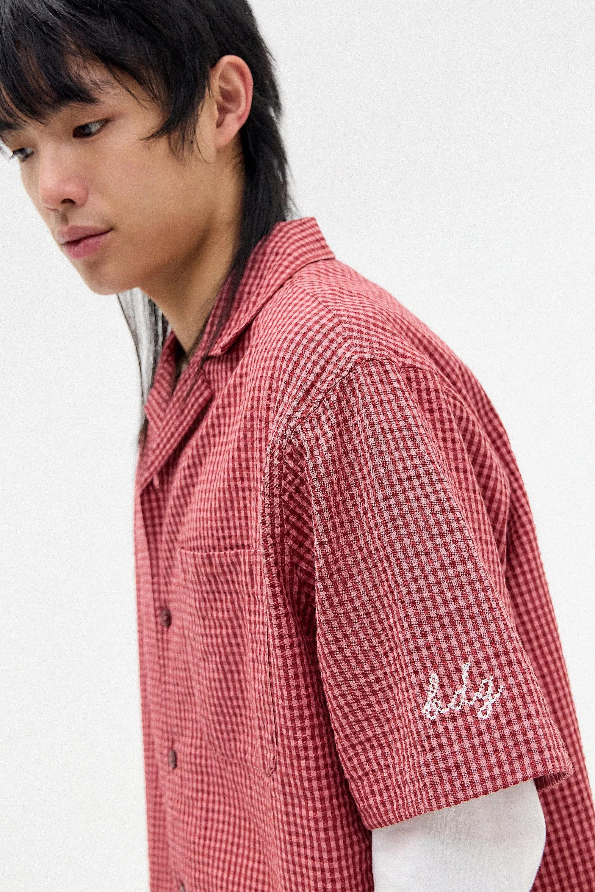 Red Bdg Gingham Short Sleeve Shirt, , large image number 2