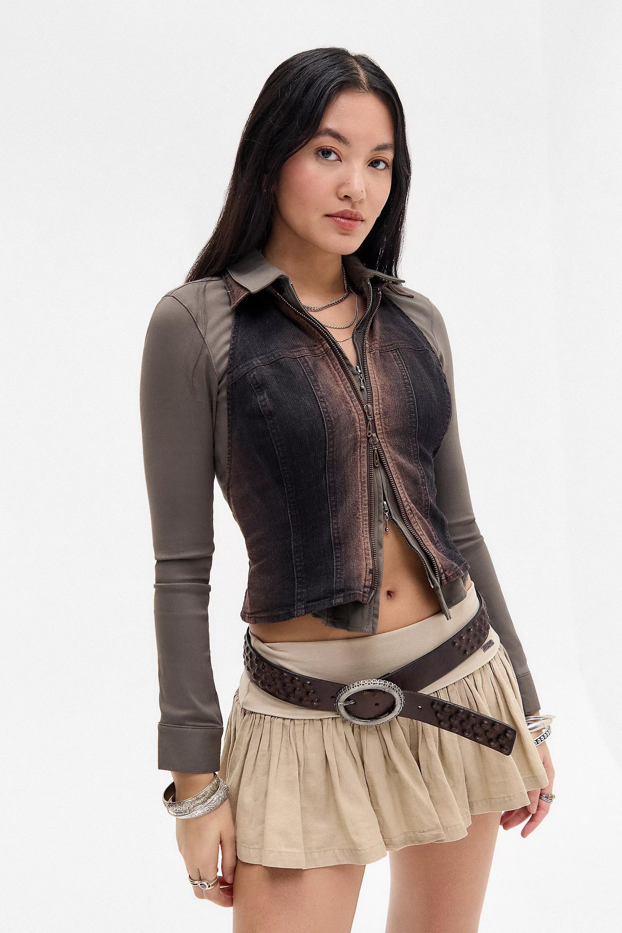 Brown Silence + Noise Julia Tank Top, BRN, large image number 1