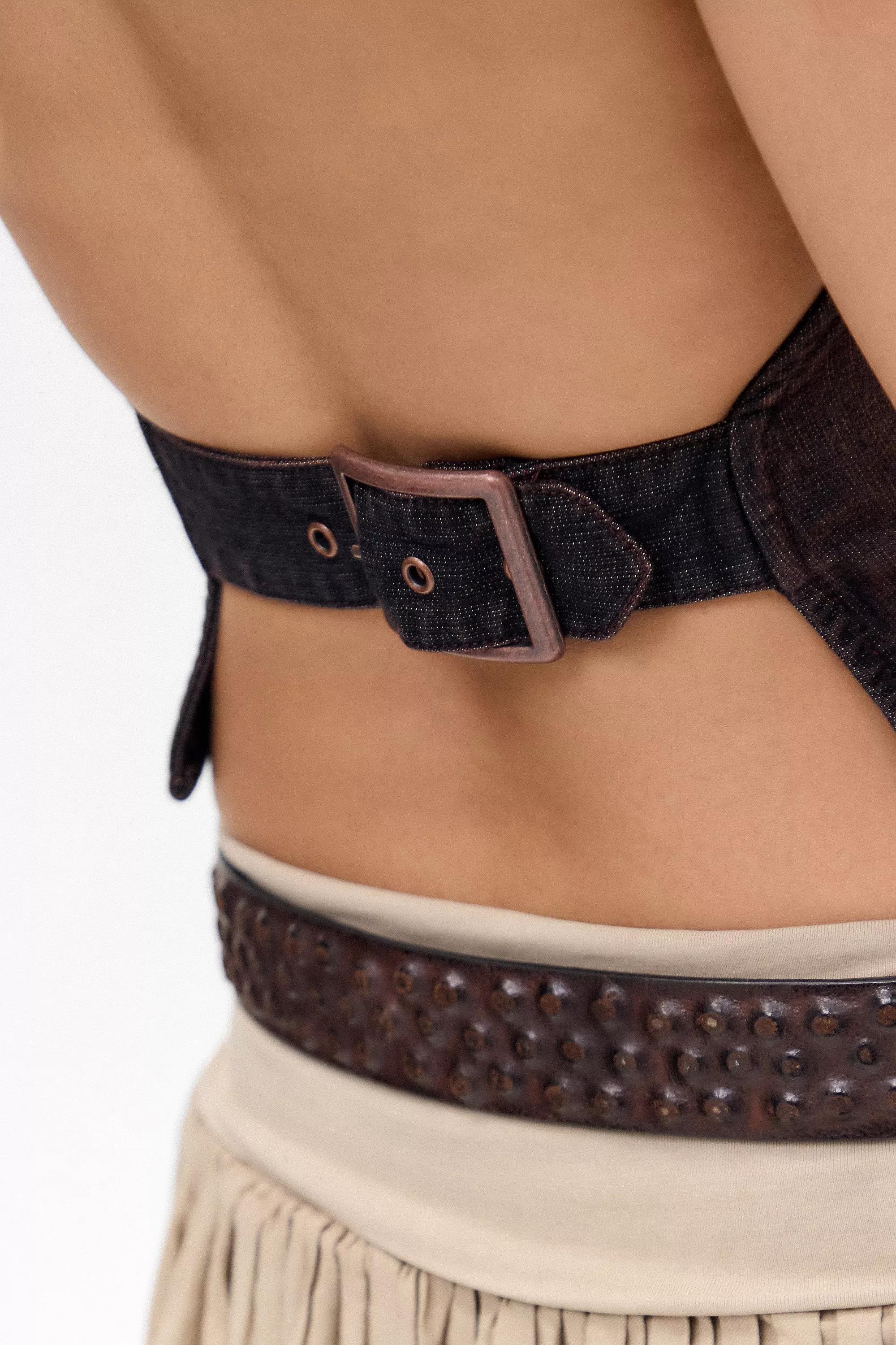 Brown Silence + Noise Julia Tank Top, BRN, large image number 4