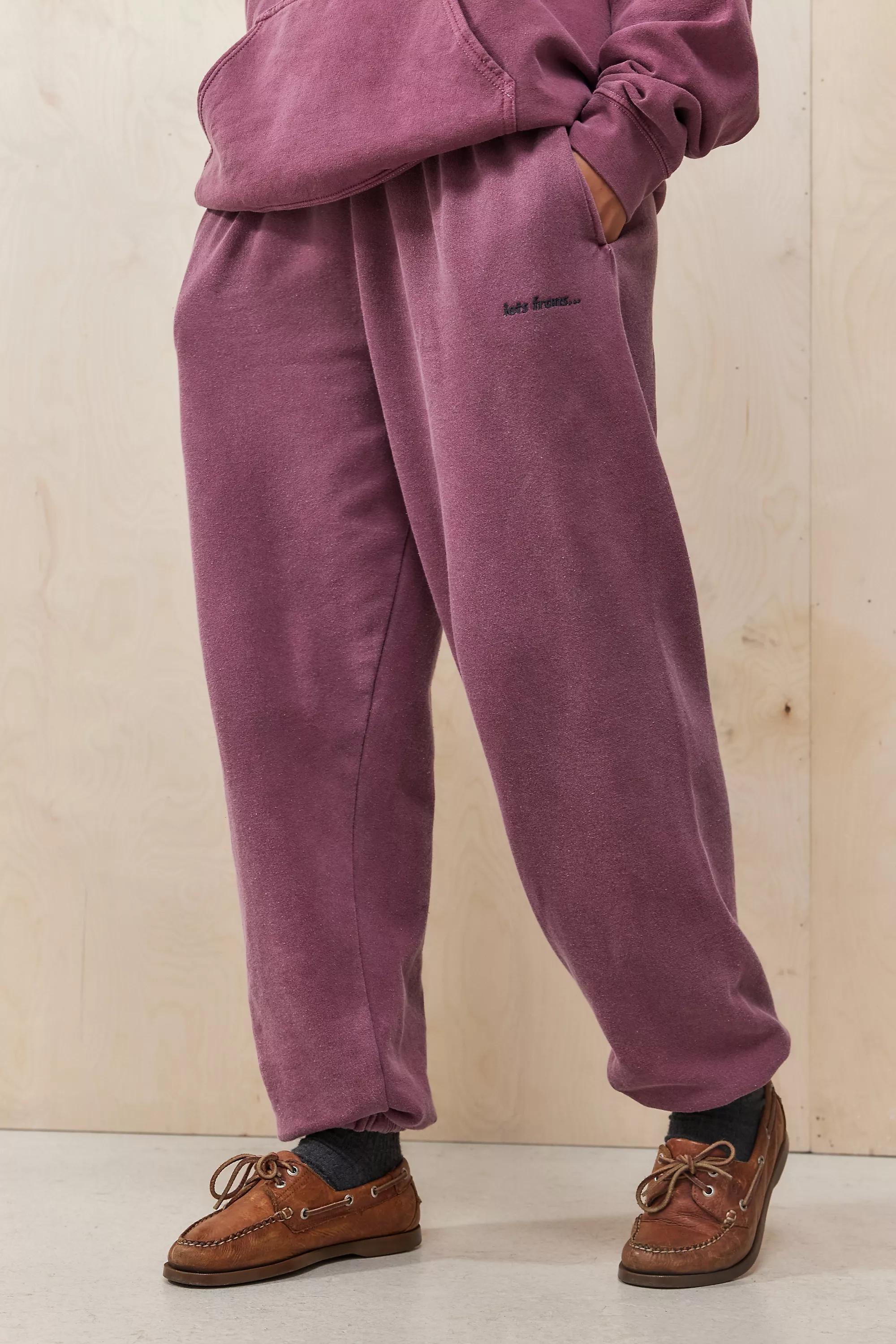 Burgundy Iets Frans... Cuffed Joggers, , large image number 0