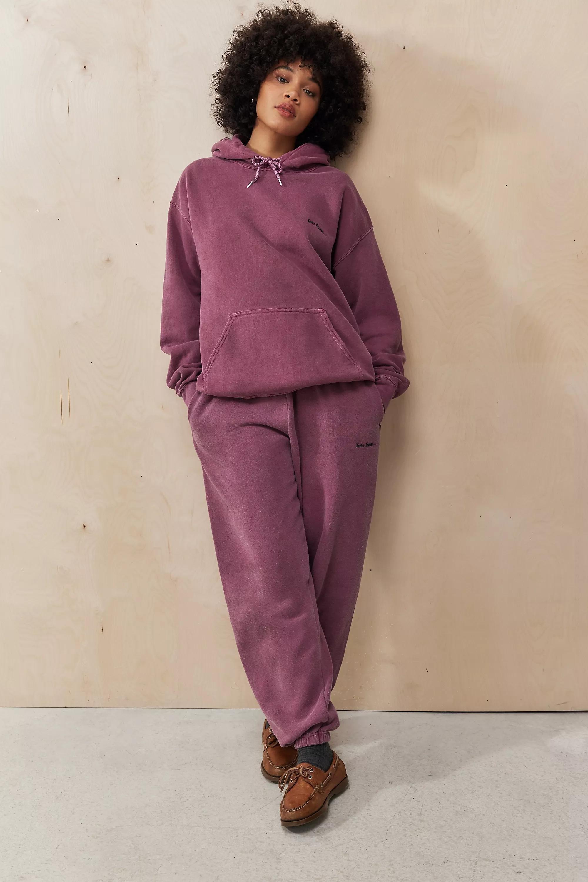 Burgundy Iets Frans... Cuffed Joggers, , large image number 1