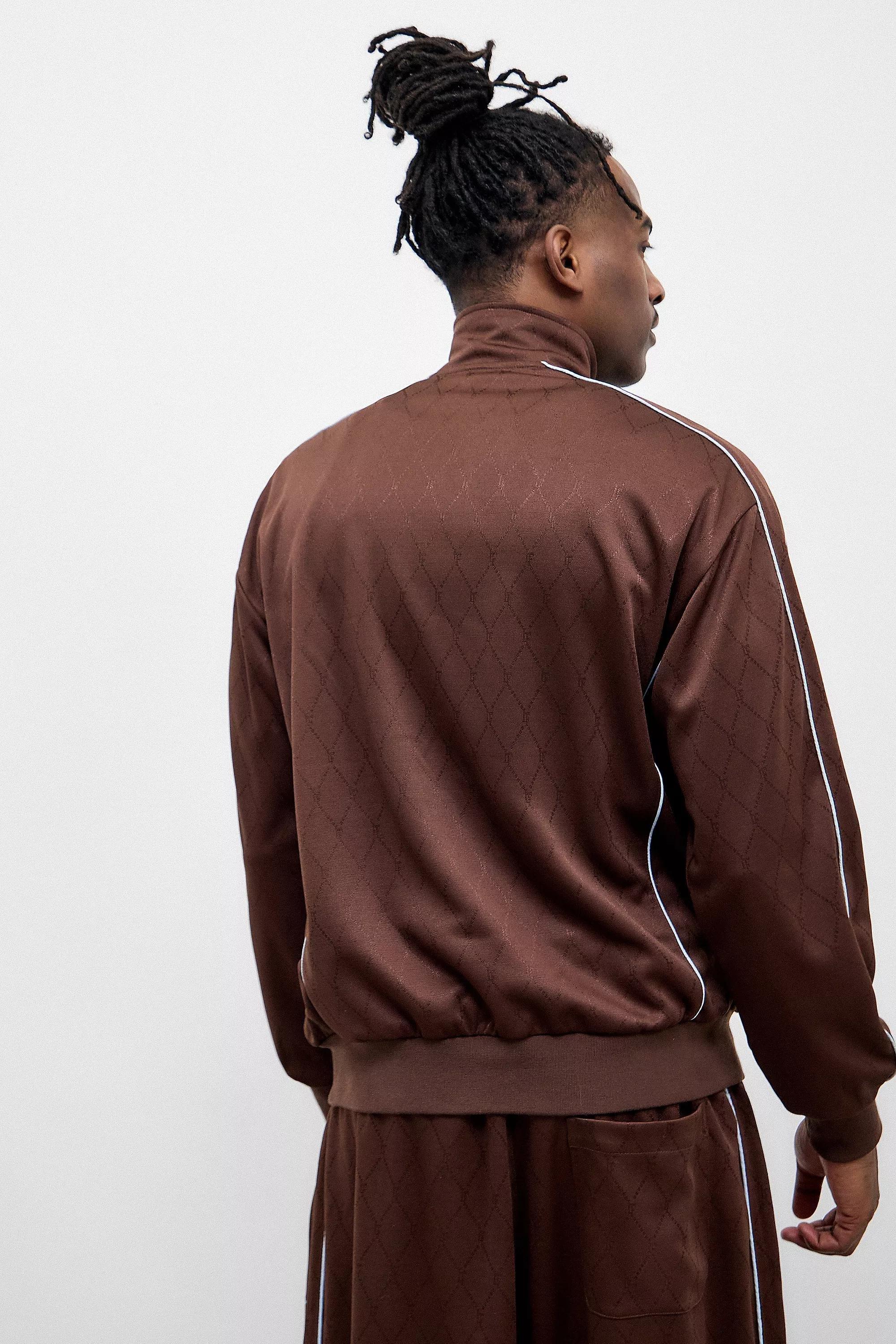 Brown Iets Frans... Monogram Track Jacket, , large image number 3