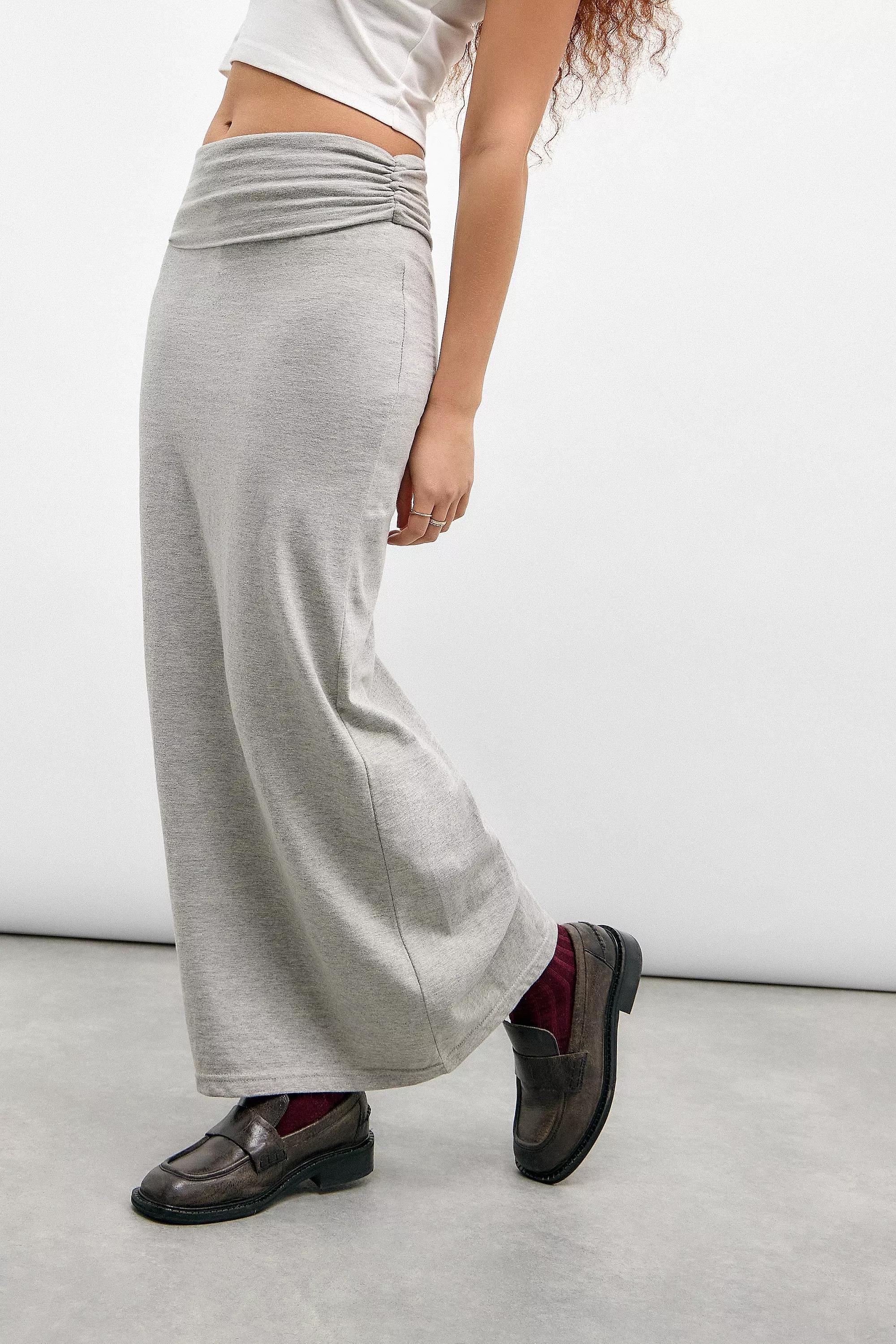 Grey Daisy Street Low Rise Maxi Skirt, , large image number 1
