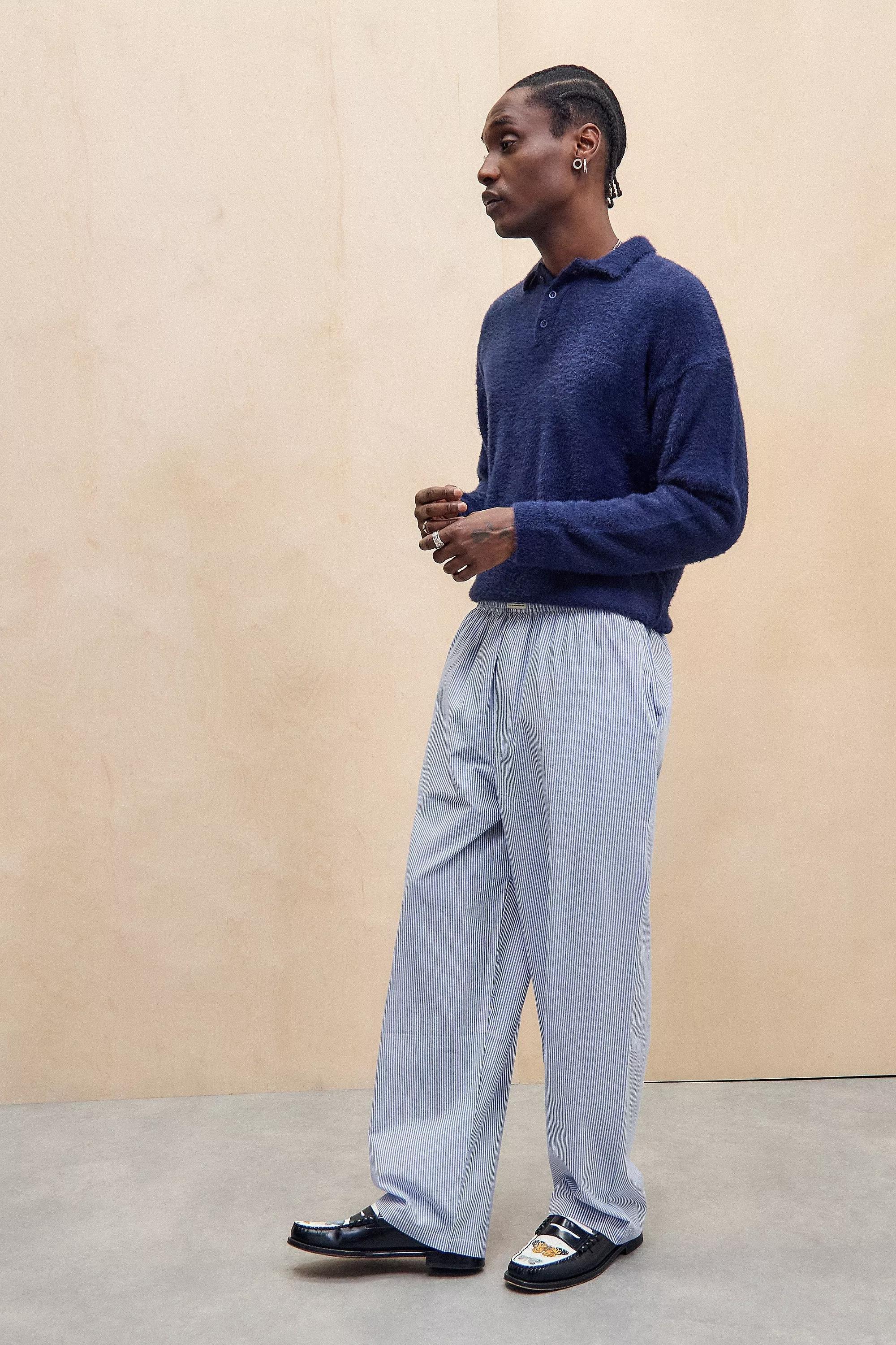 Blue Bdg Boxer Trousers, BLUE, medium