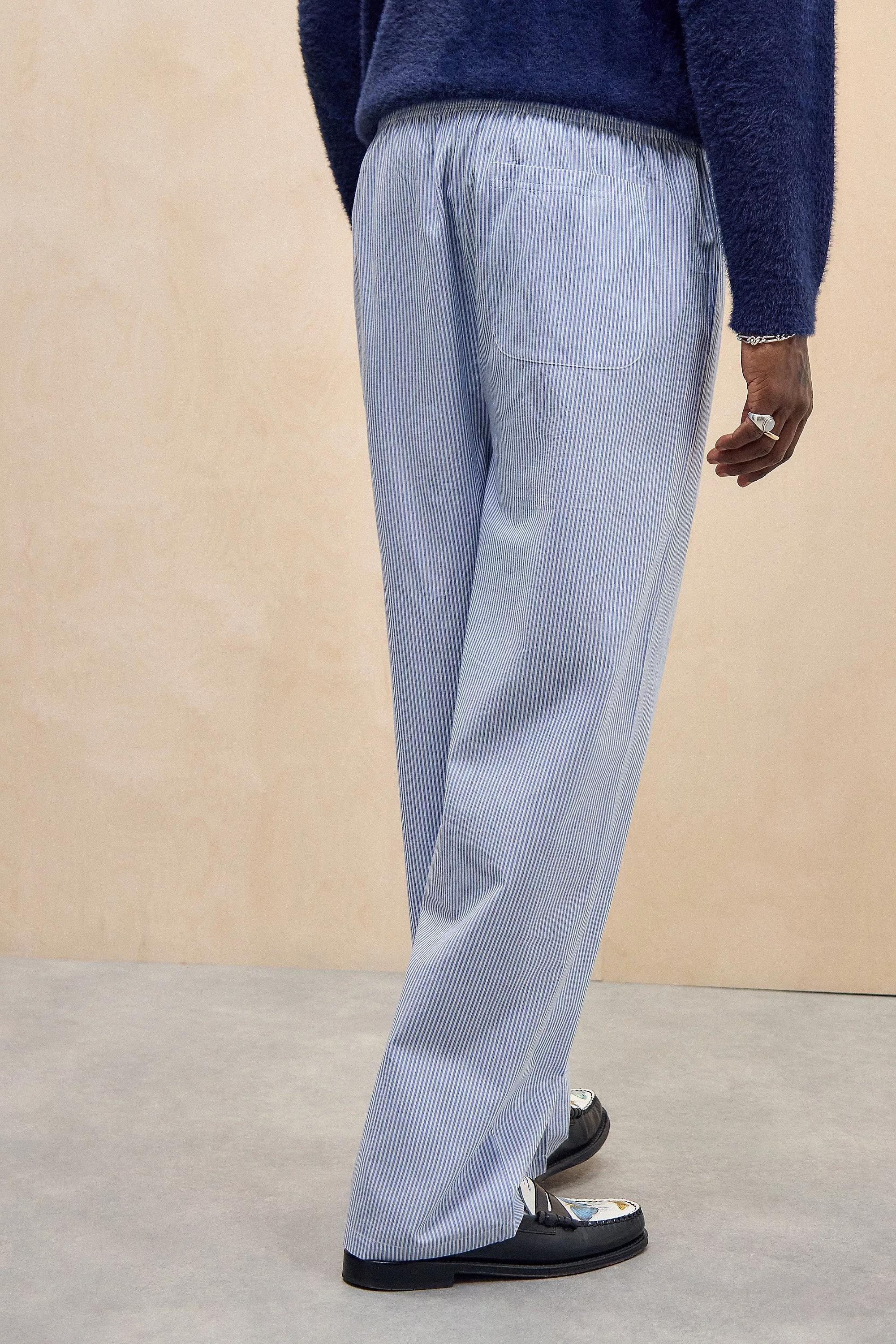 Blue Bdg Boxer Trousers, BLUE, large image number 3