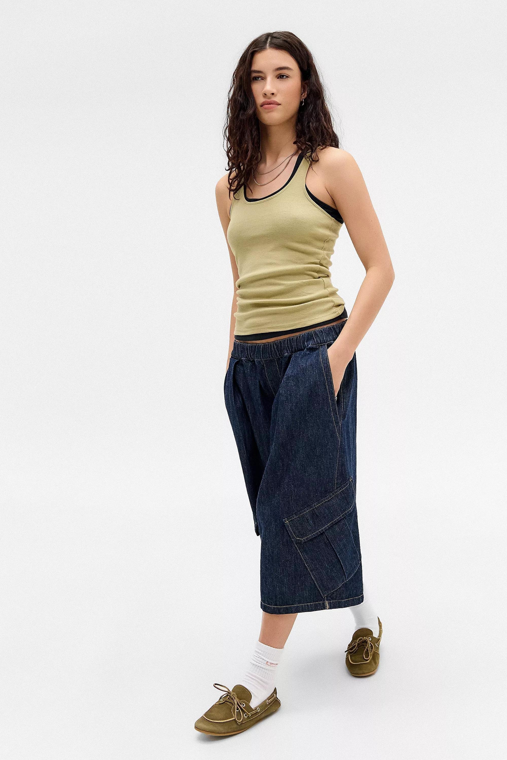 UO BDG MJ Ribbed Tank Top, , large image number 1