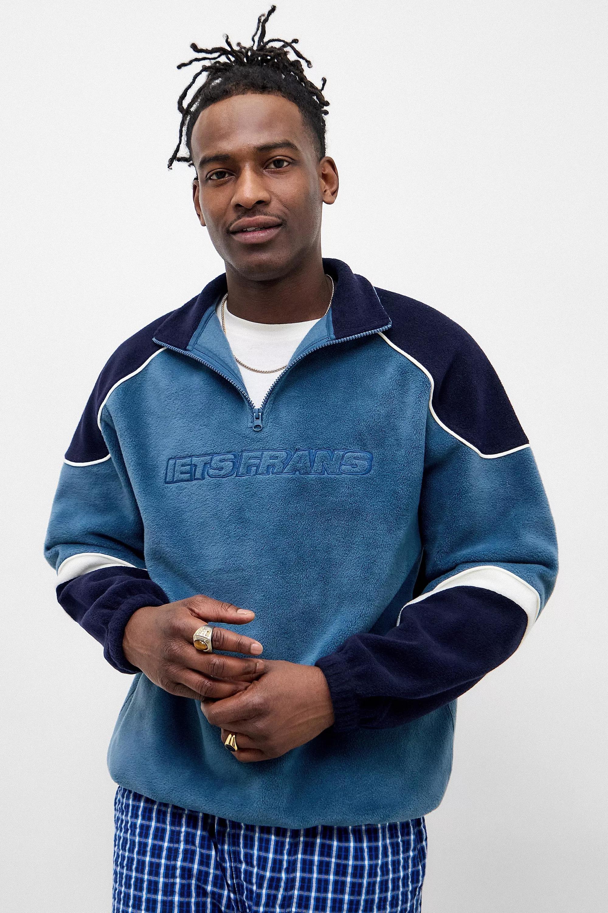 iets frans... Light Teal Panel Fleece, , large image number 0