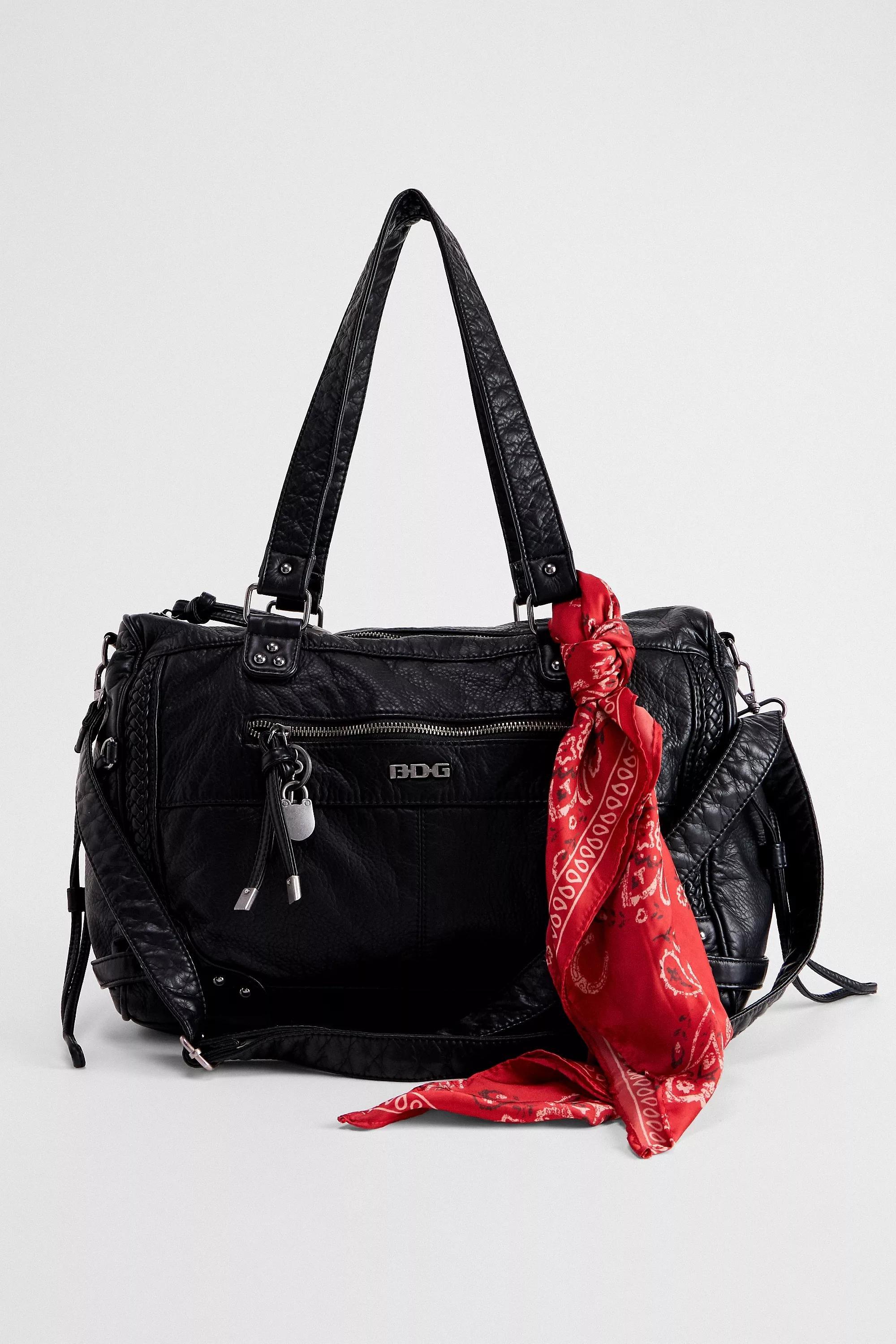 UO BDG Faux Leather Bag, BLK, large image number 2