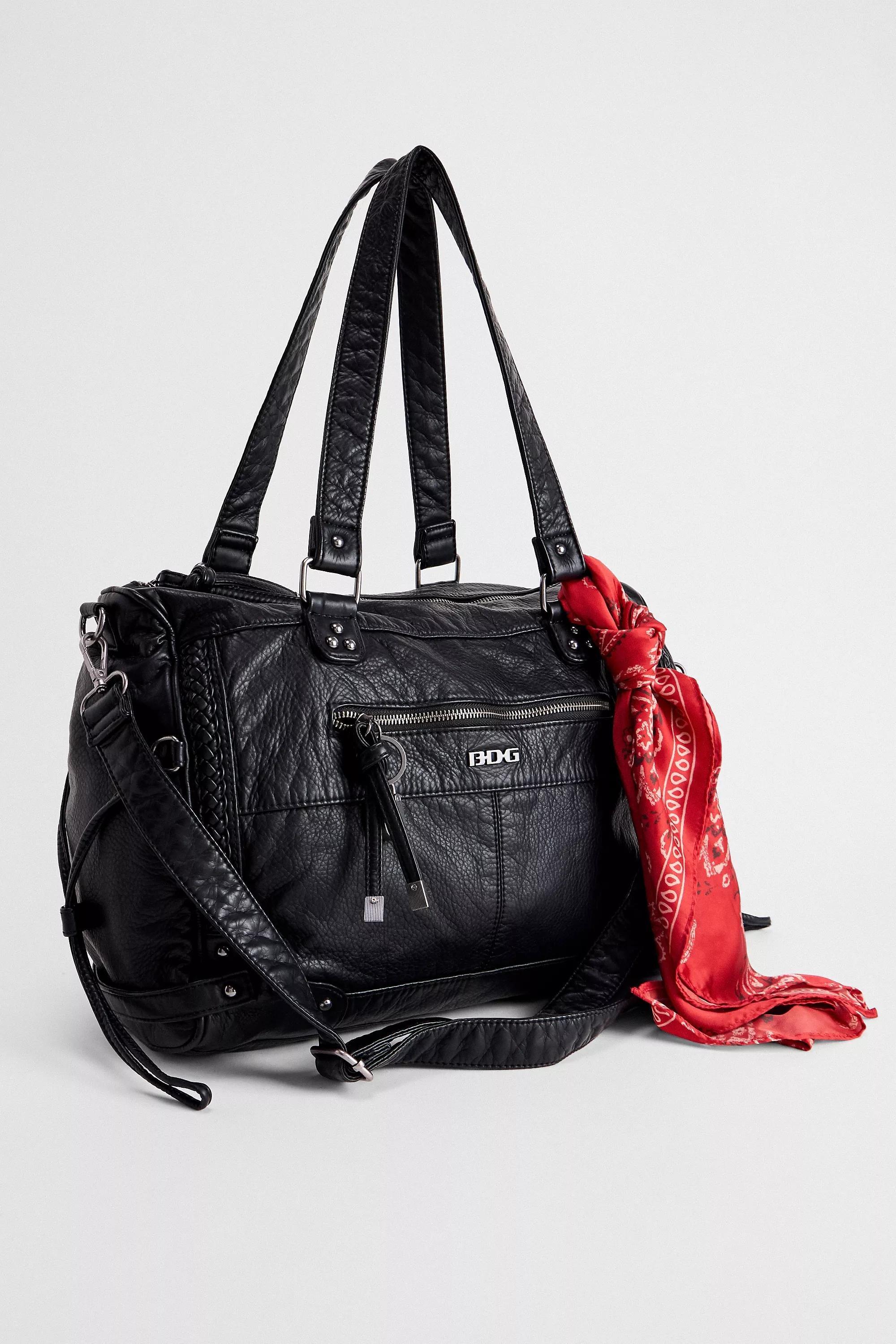 UO BDG Faux Leather Bag, BLK, large image number 3