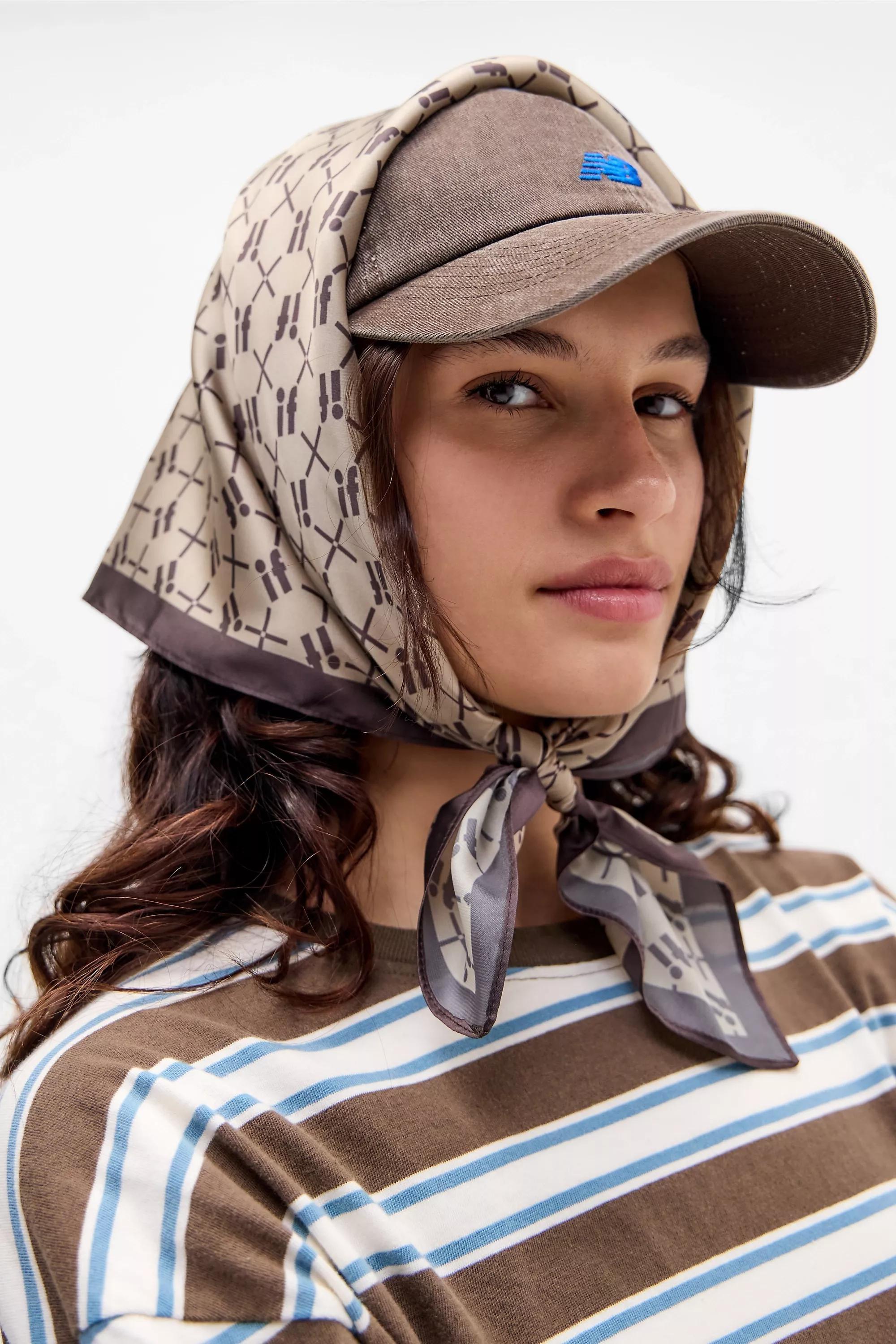 Multicolour Iets Frans... Monogram Silky Headscarf, , medium