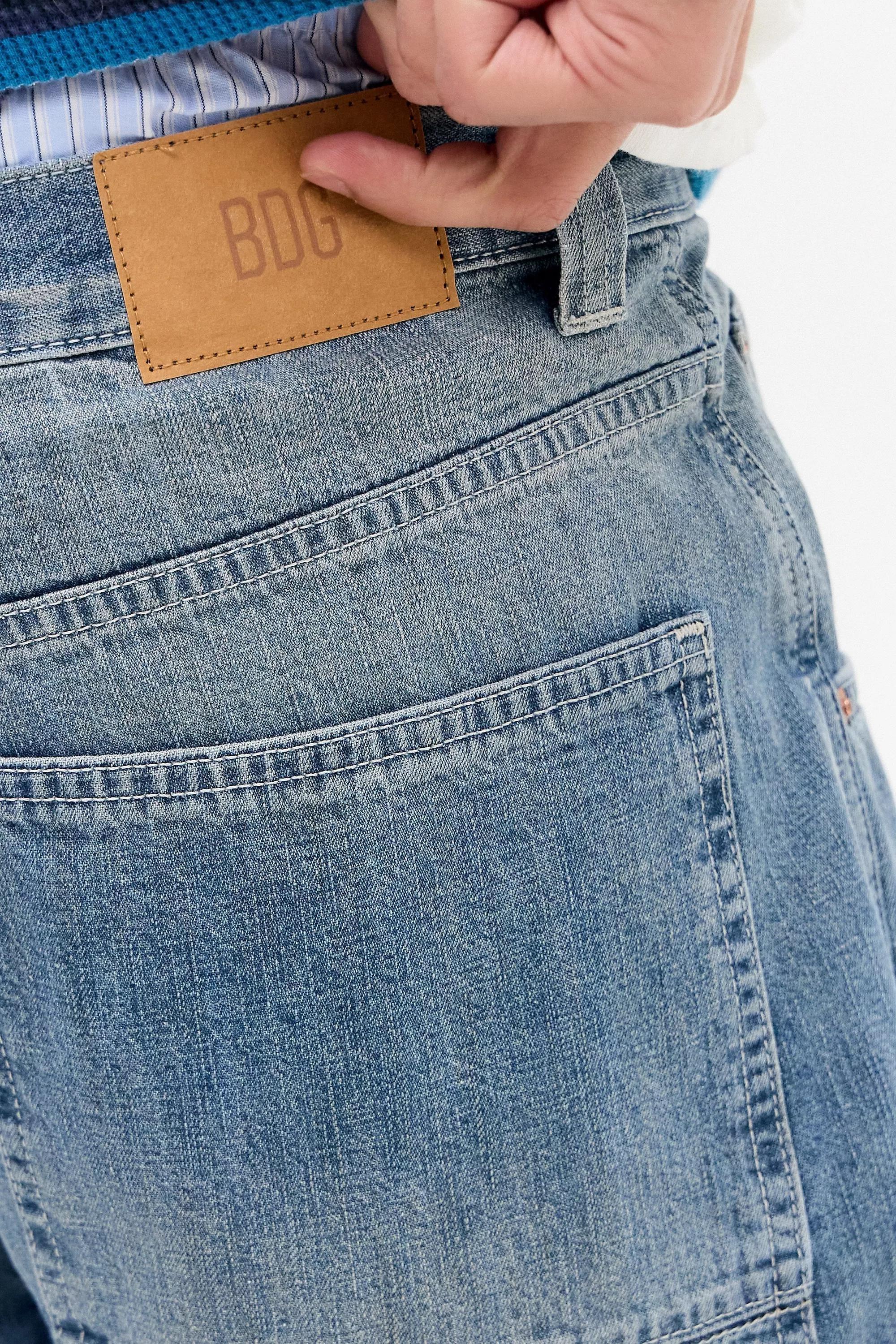 Blue Bdg Blue Crosshatched Jeans, , large image number 4