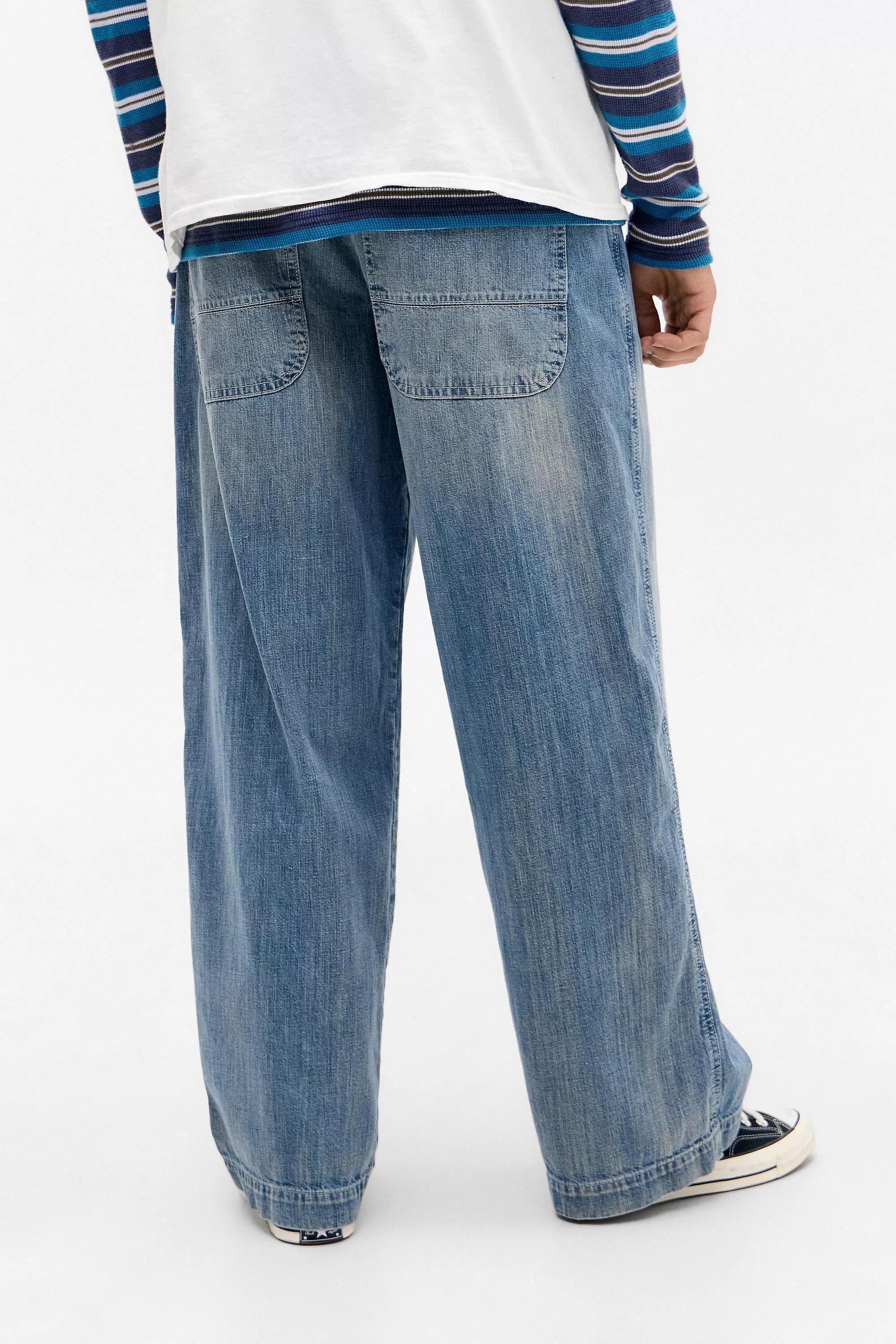 Blue Bdg Blue Crosshatched Jeans, , large image number 5