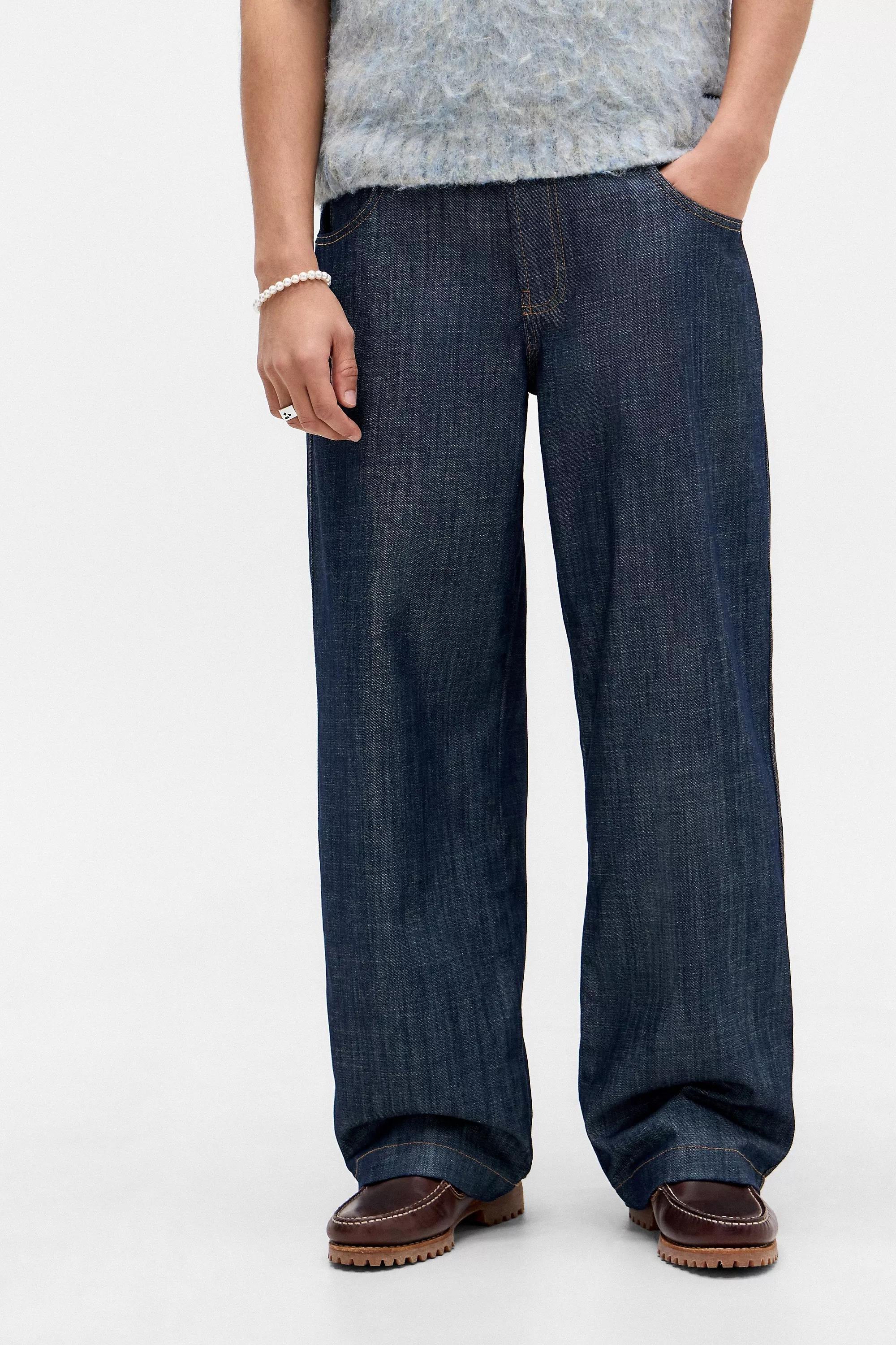 Blue Bdg Neo Raw Denim Trousers, , large image number 0