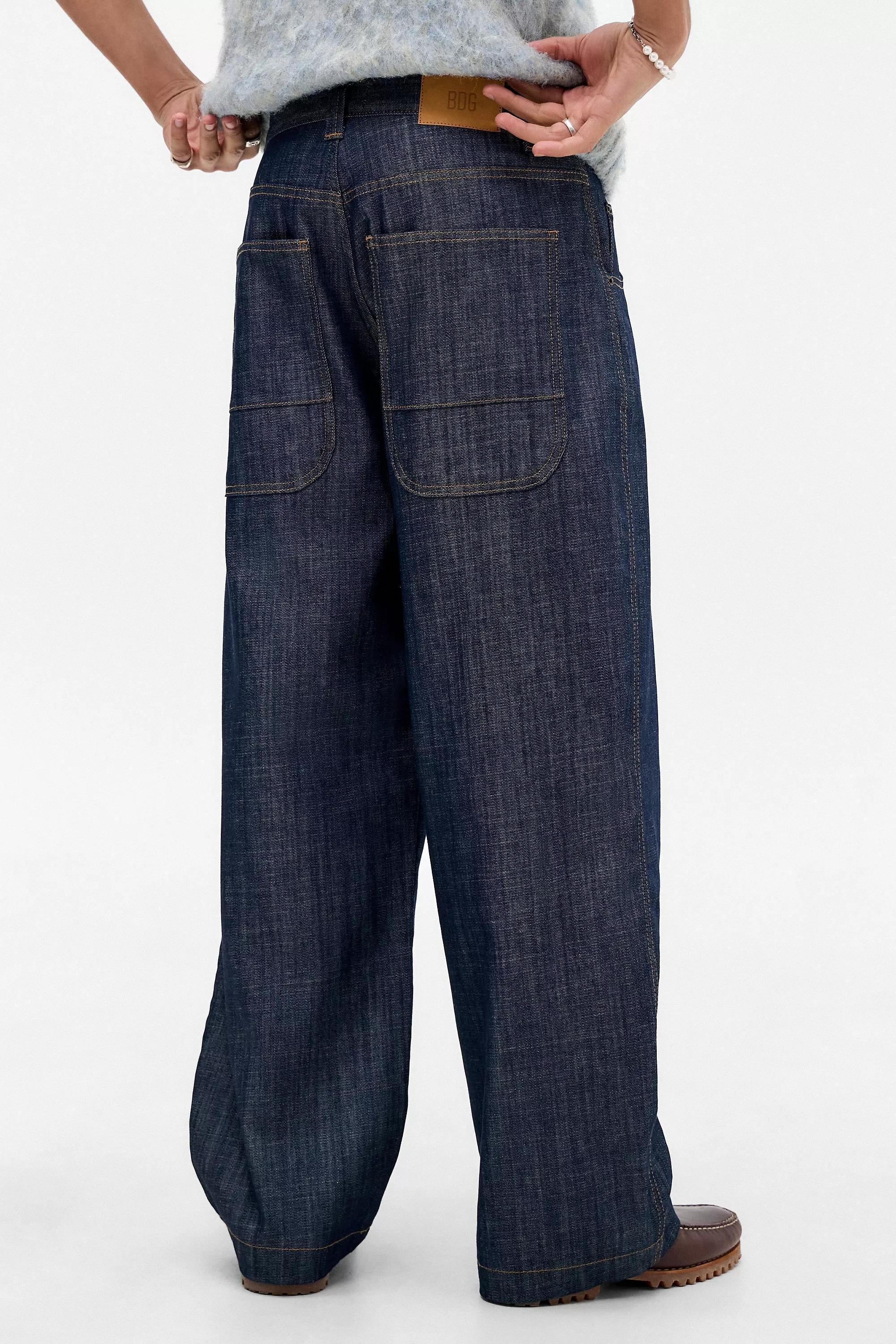 Blue Bdg Neo Raw Denim Trousers, , large image number 3
