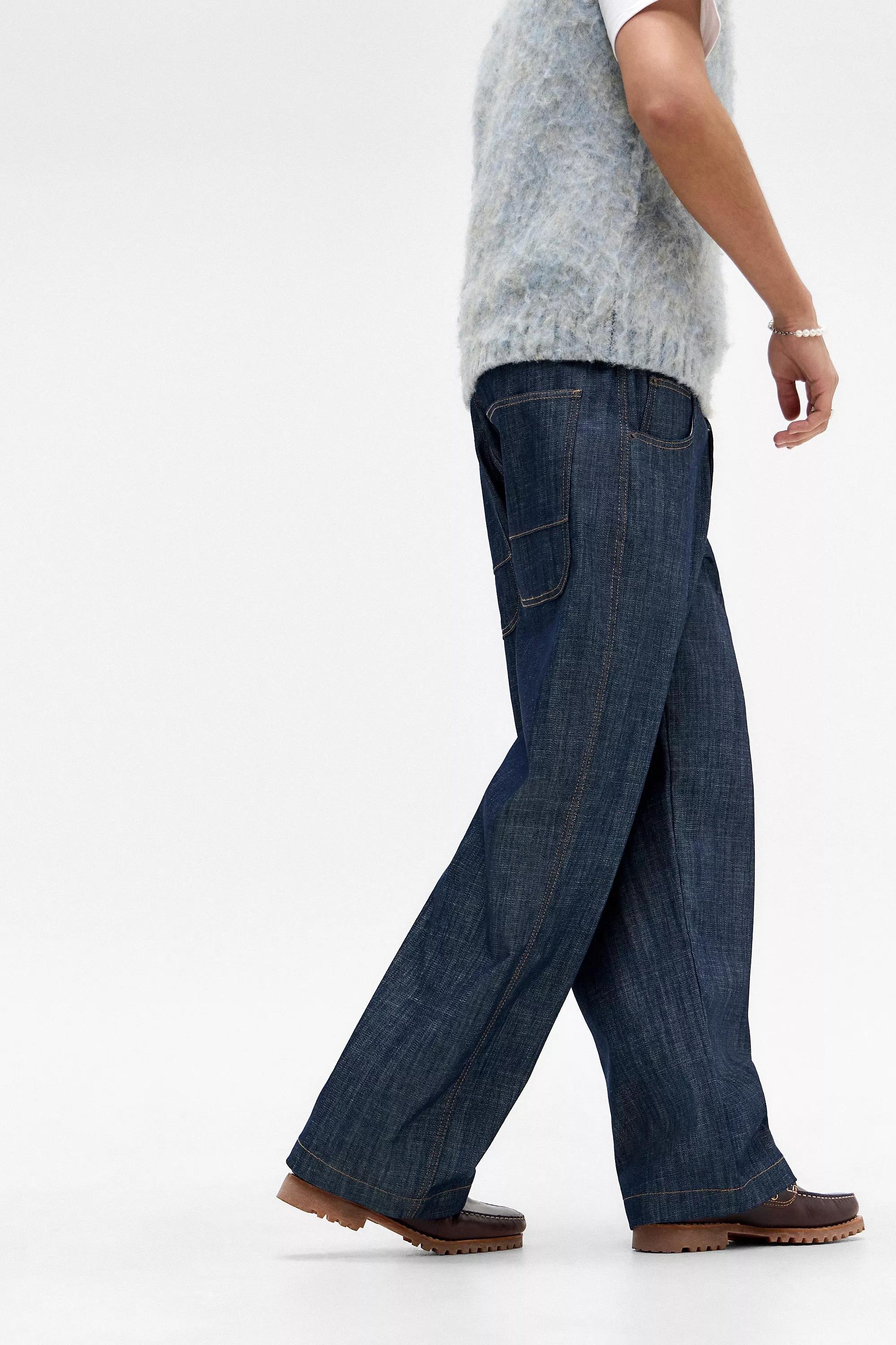 Blue Bdg Neo Raw Denim Trousers, , large image number 4