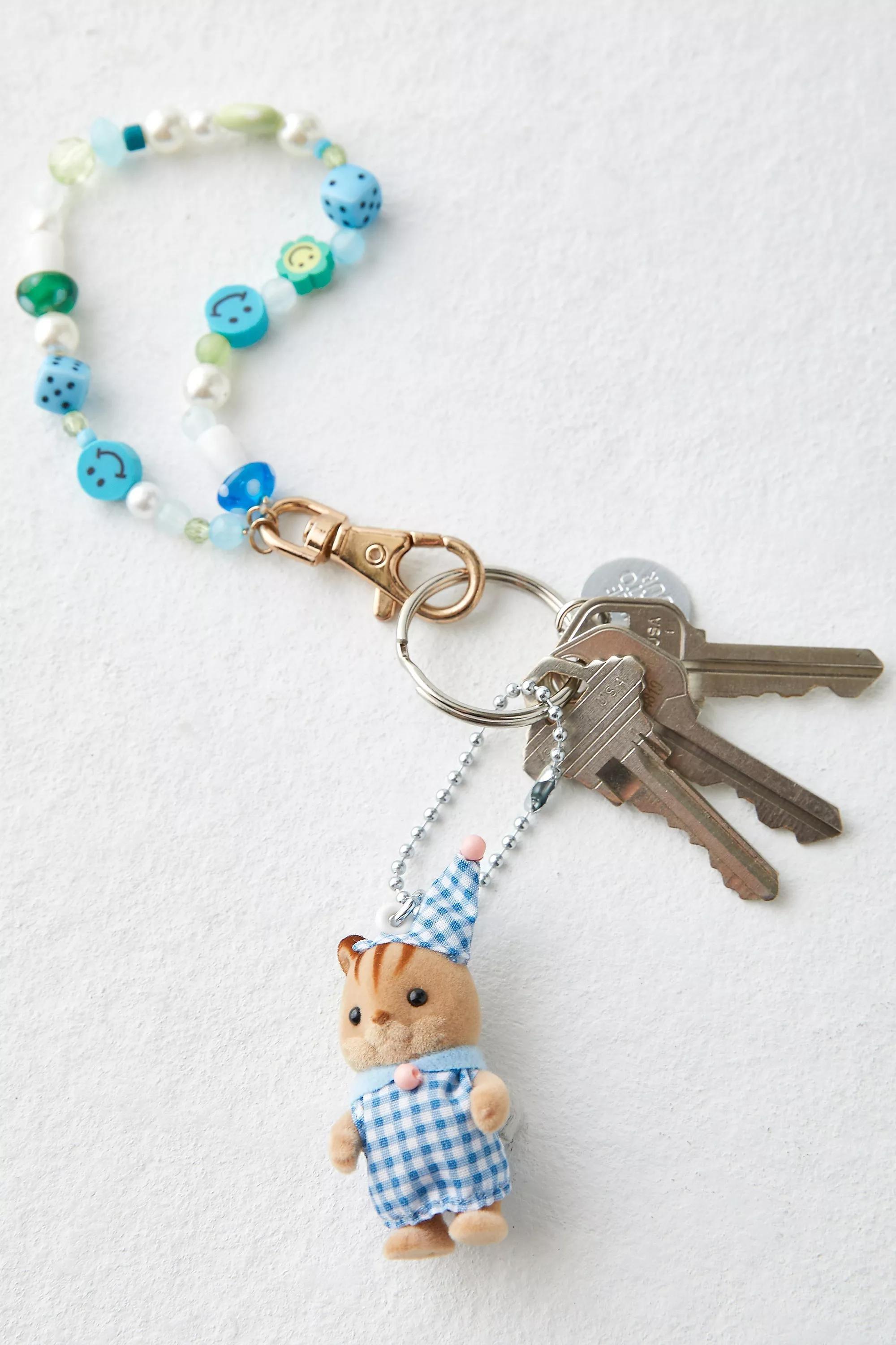 Multicolour Sylvania Families Bedtime Walnut Squirrel Keyring, ASSORT, large image number 3