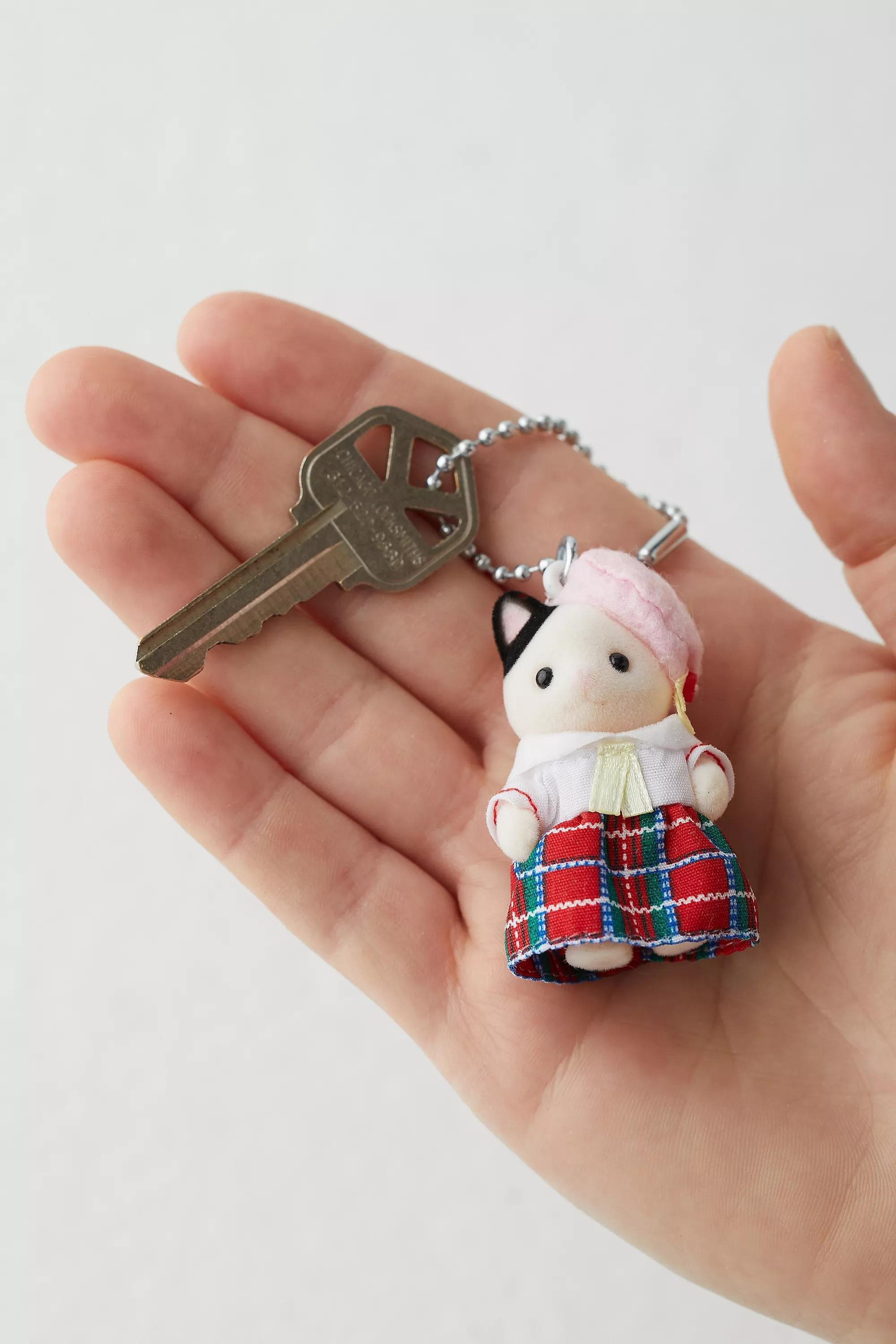 Multicolour Sylvania Families School Tuxedo Cat Keyring, ASSORT, large image number 2