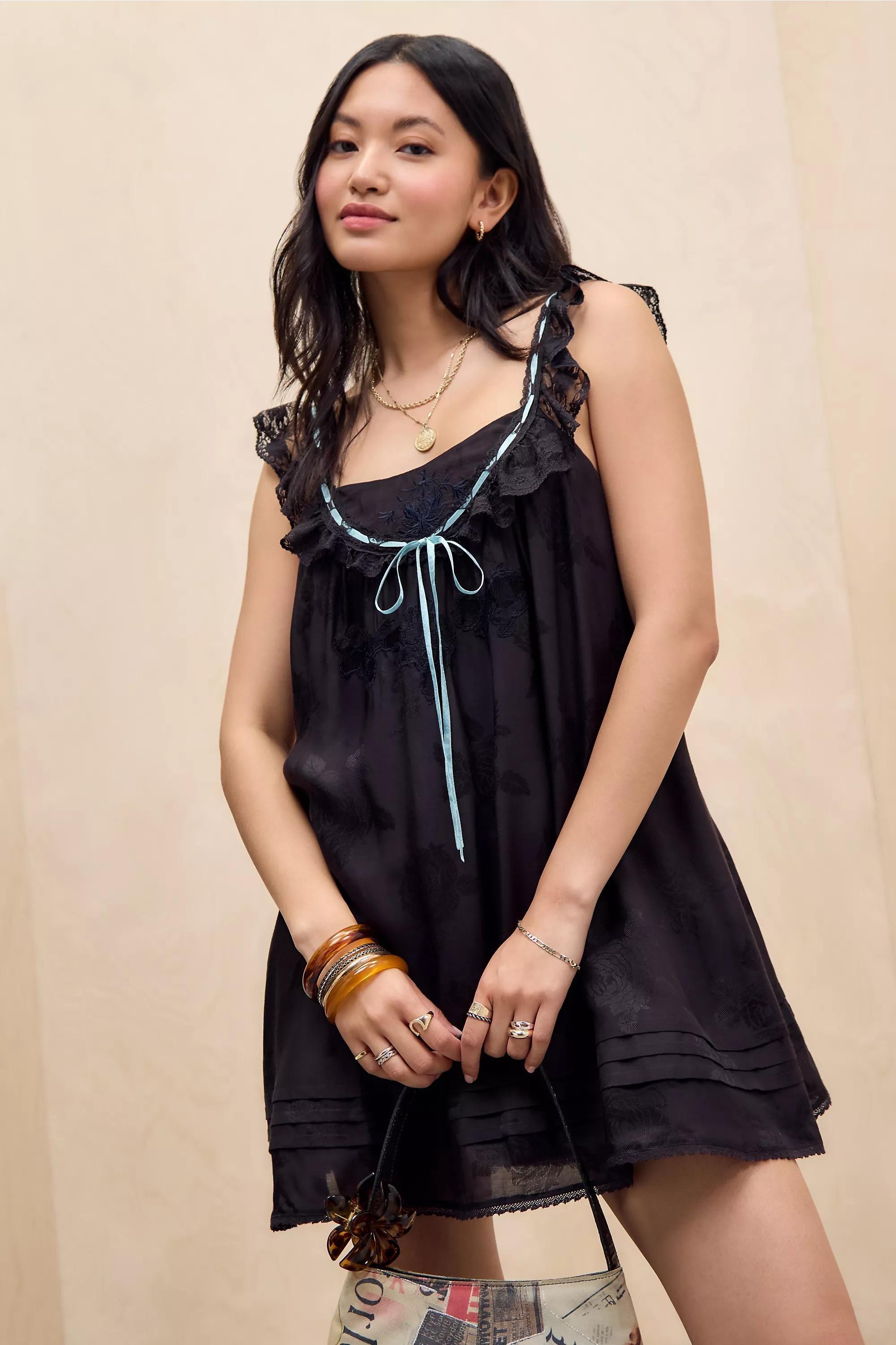 Blue Kimchi Blue Clara Mini Dress, BLK, medium