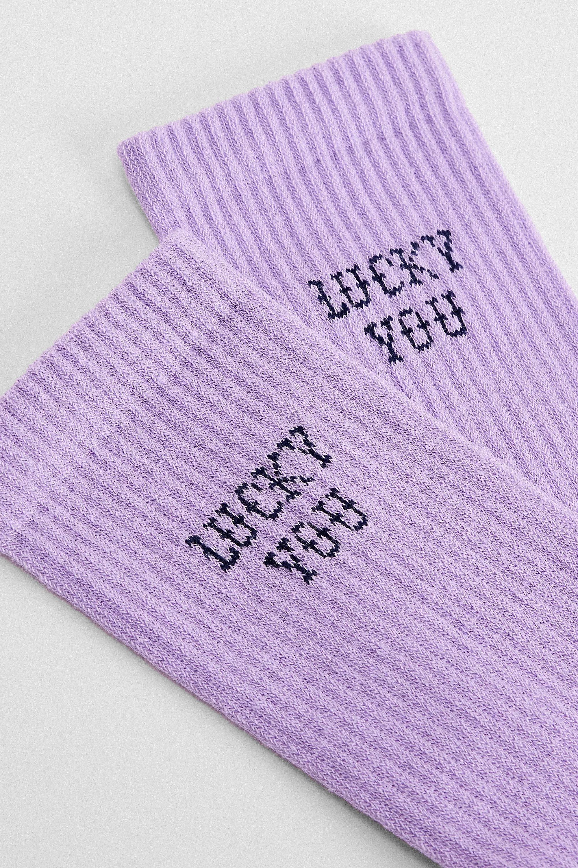 Lilac Uo Lucky You Socks, LILAC, large image number 1