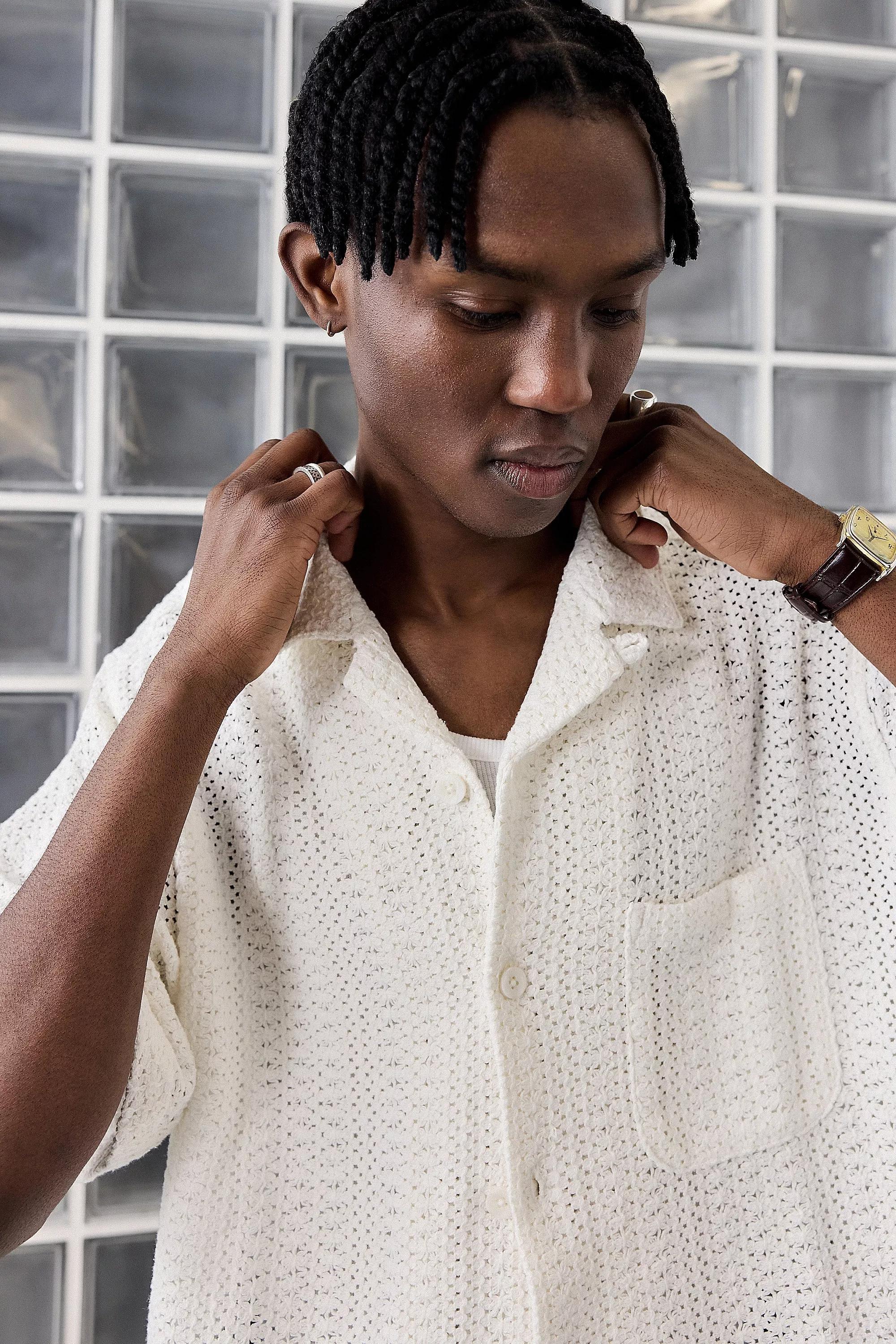 White Loom Roman Shirt, , large image number 1