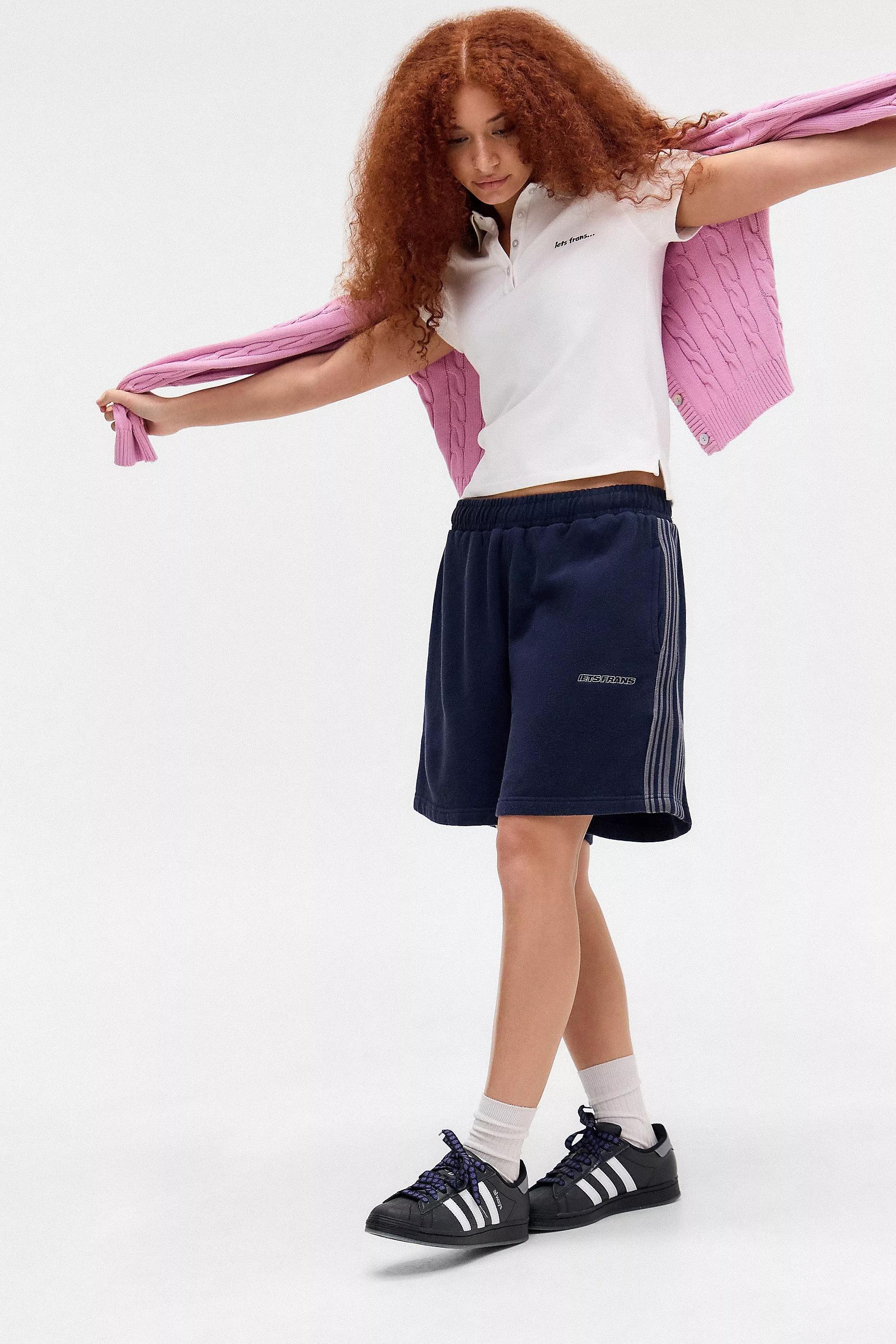 Navy Iets Frans... Harri Mid Jogger Shorts, , large image number 1