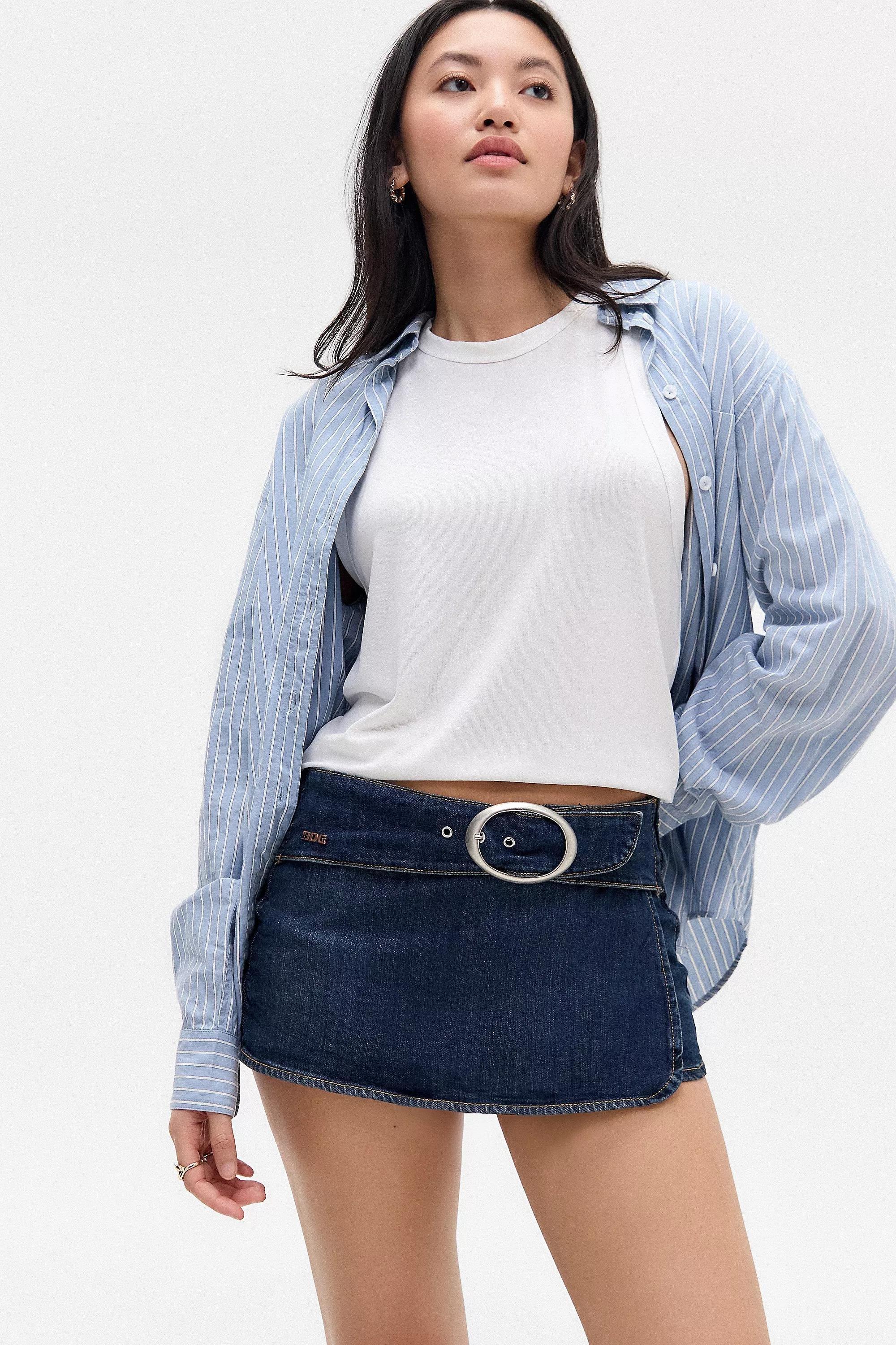 Blue Denim Bdg Missy Skort, , large image number 1
