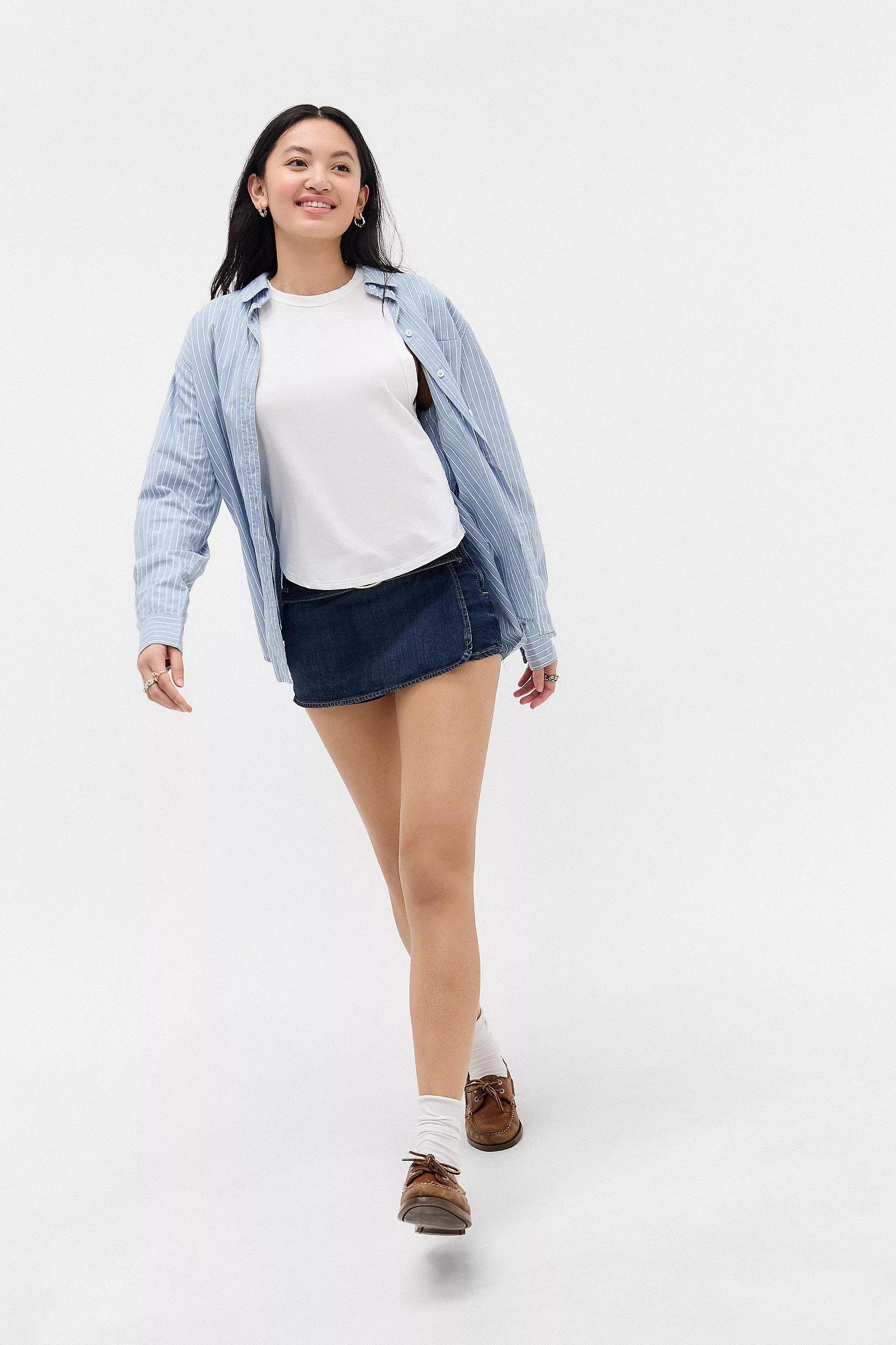 Blue Denim Bdg Missy Skort, , large image number 2