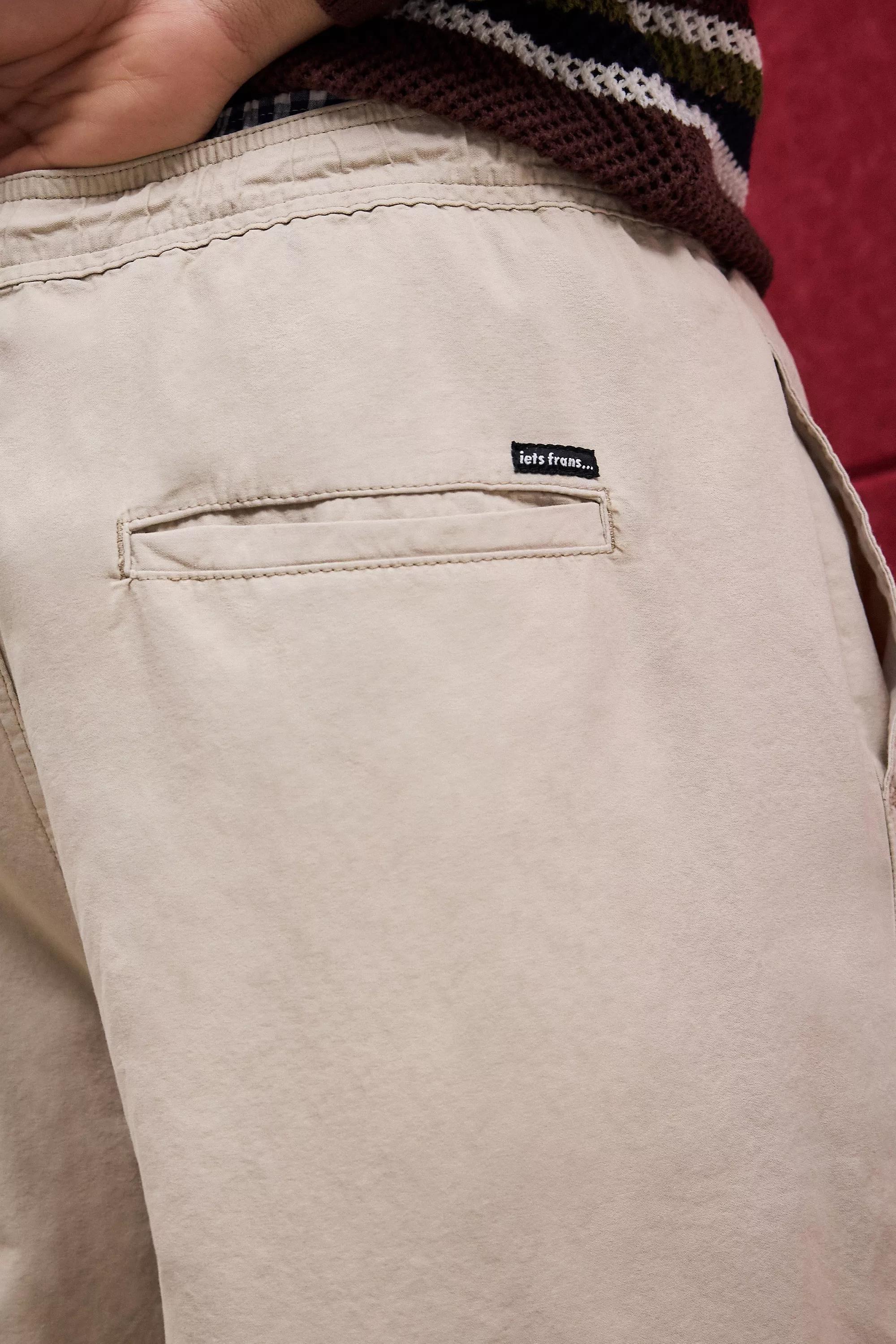 Ecru Iets Frans... Harri Poplin Chino, CREME, large image number 2