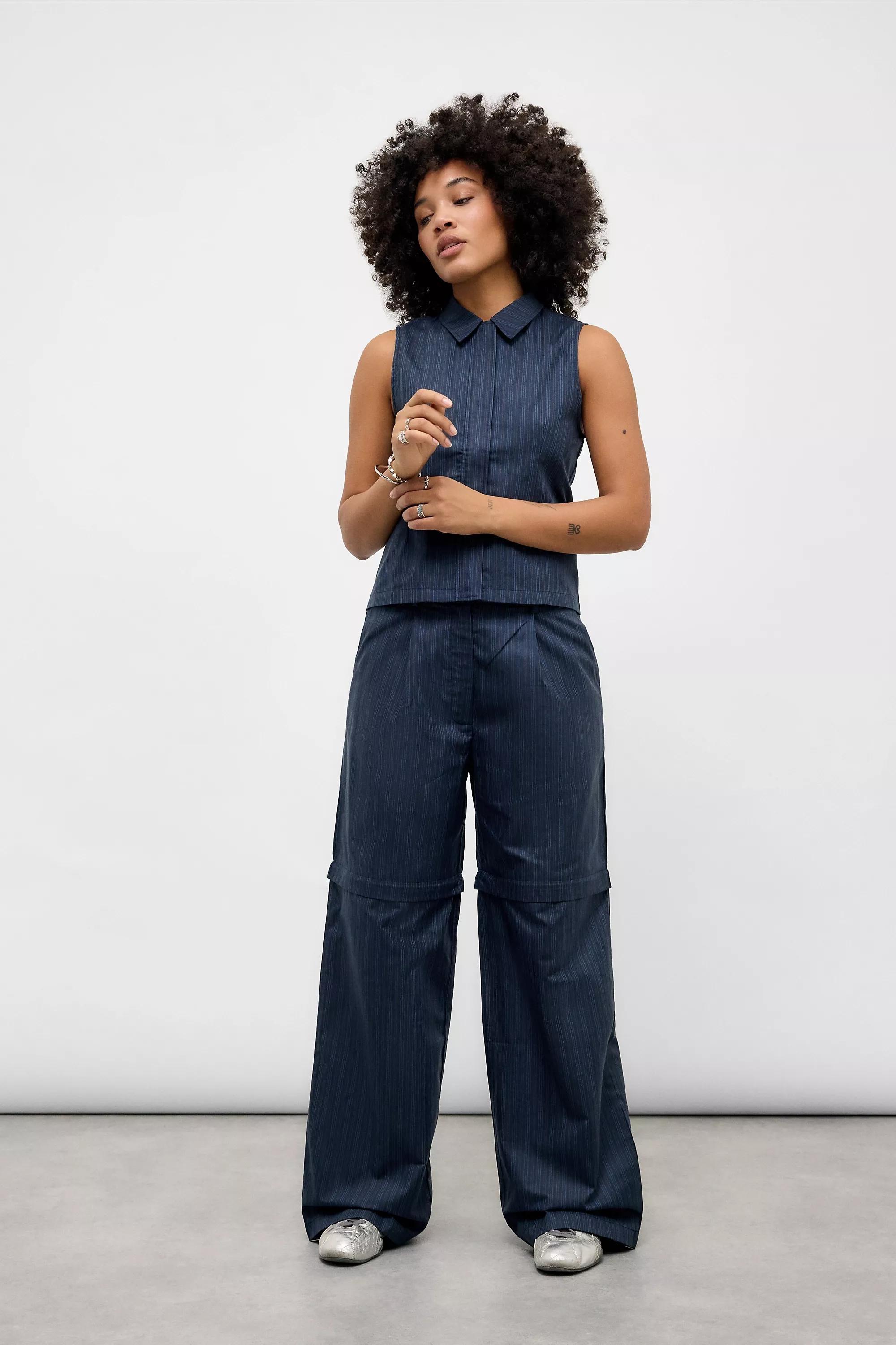 Navy Hosbjerg Sophia Shorts, , large image number 1