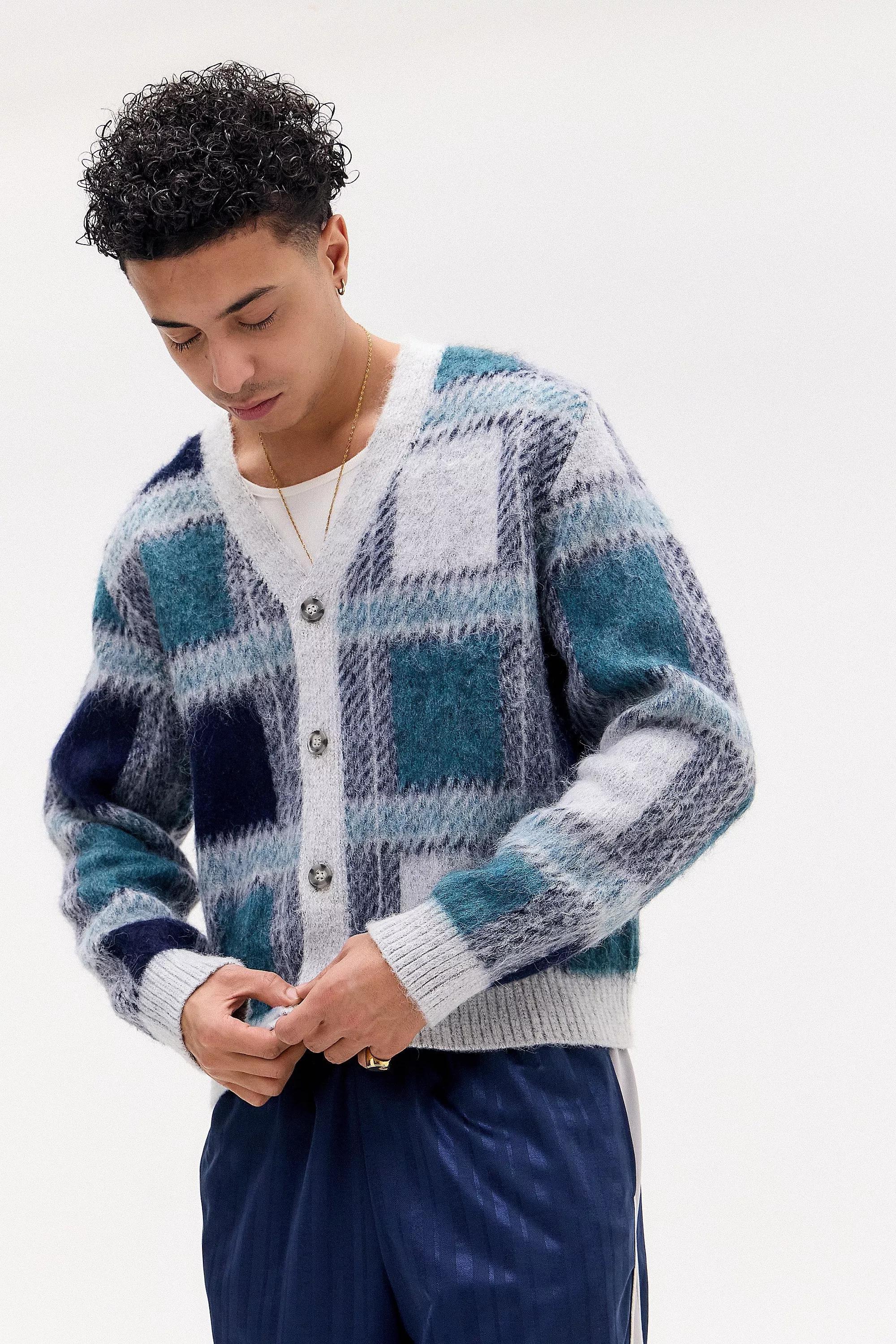 Grey Iets Frans� Check Cardigan, , large image number 0