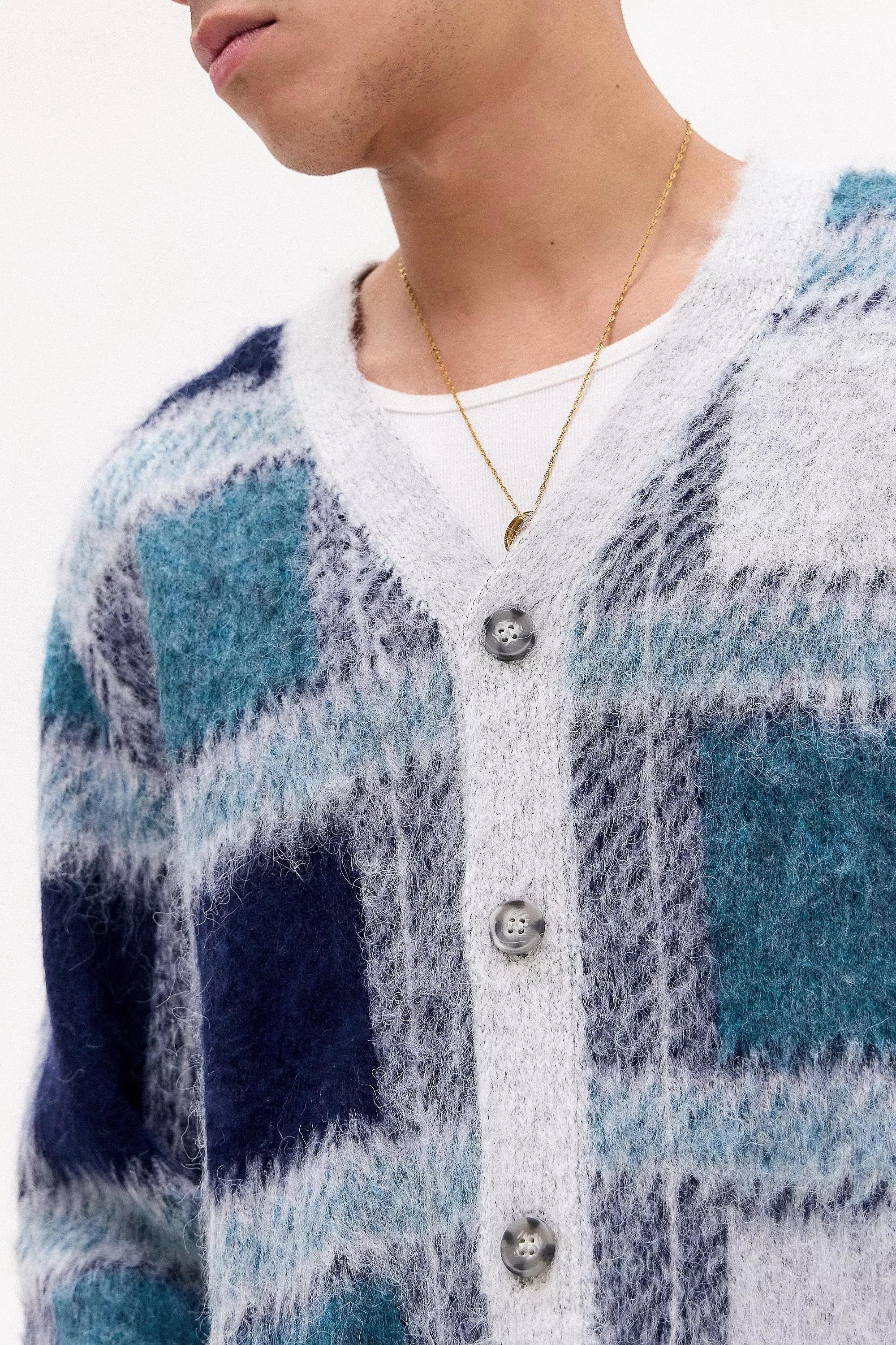 Grey Iets Frans� Check Cardigan, , large image number 2