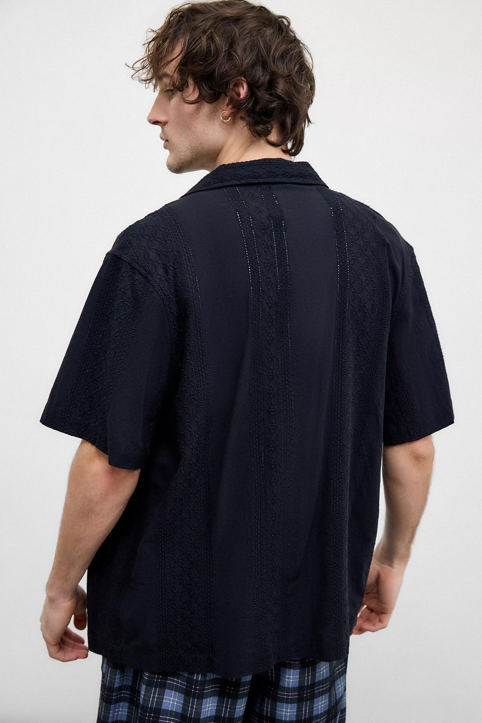 BDG Black Broderie Shirt, , large image number 3