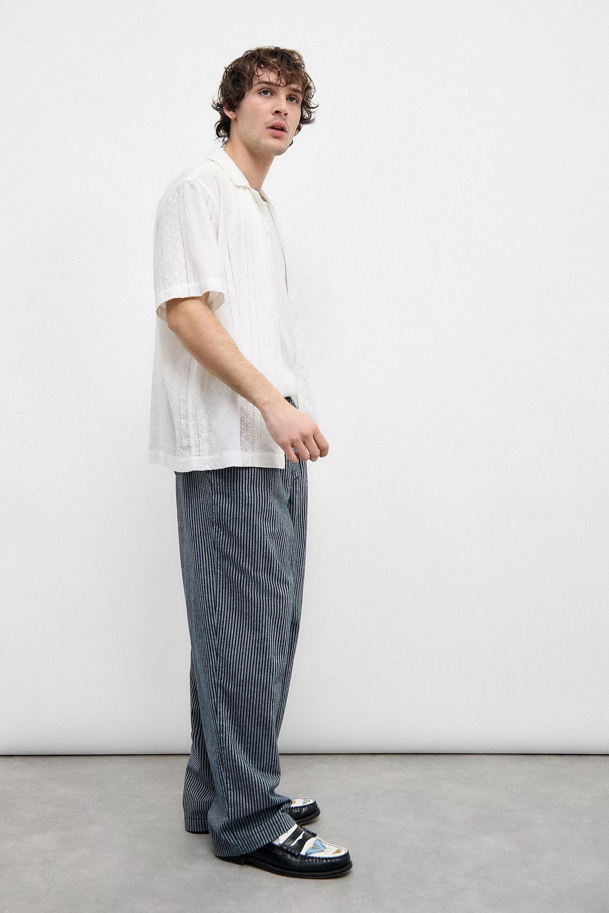 White Bdg Broderie Shirt, , large image number 2