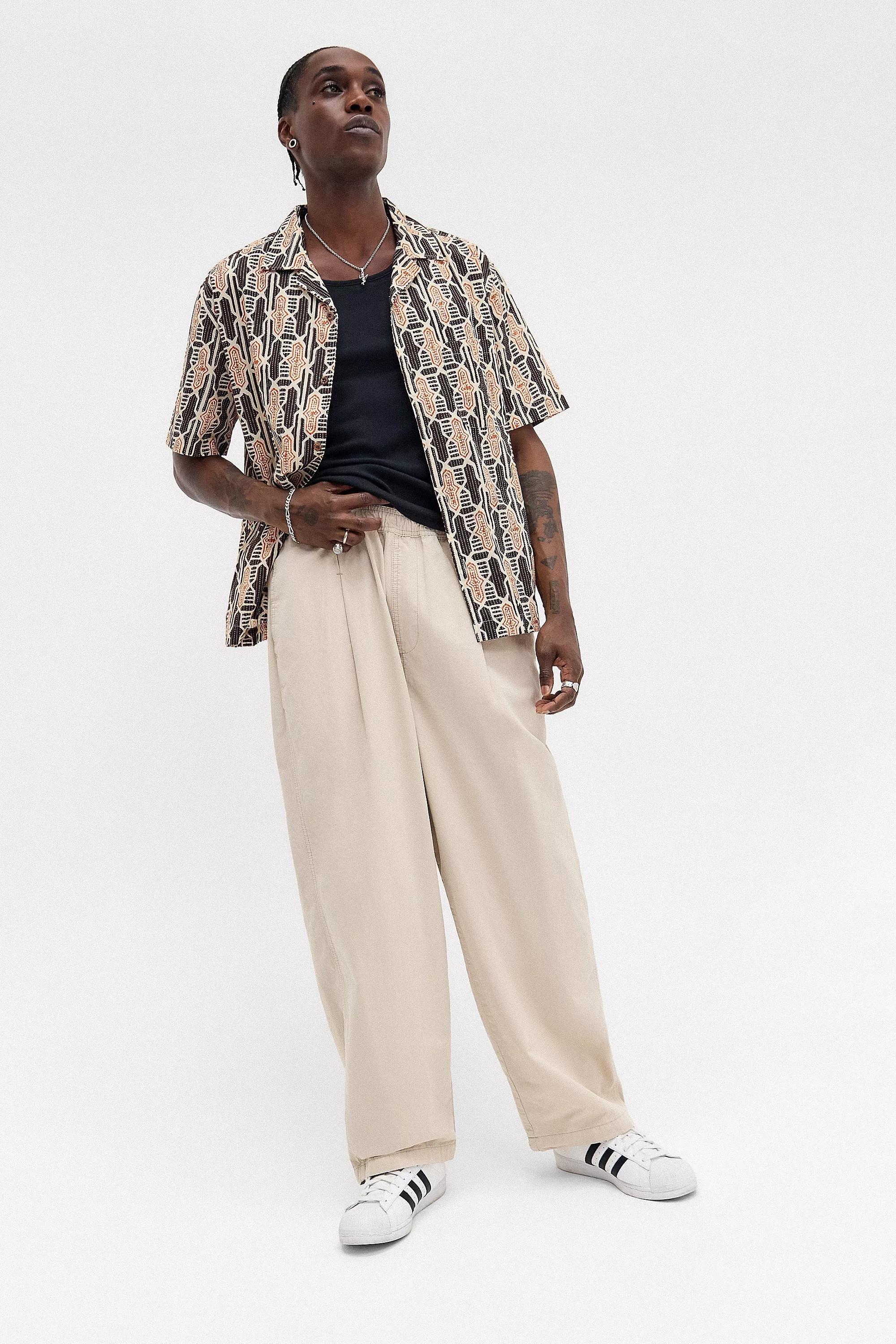 Multicolour Ayker Geometric Print Shirt, BLK MOTIF, medium