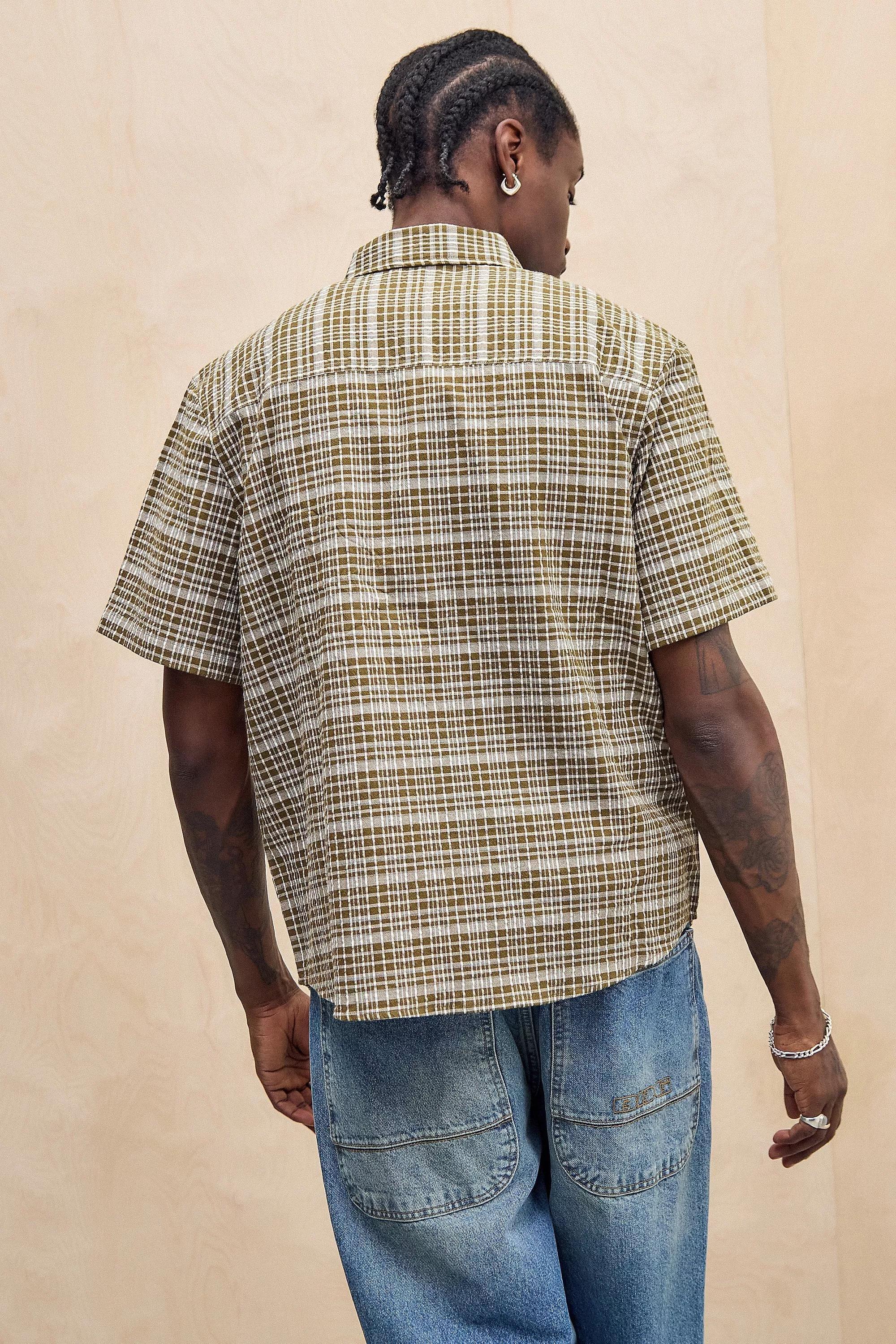 iets frans... Brown Check Shirt, , large image number 3