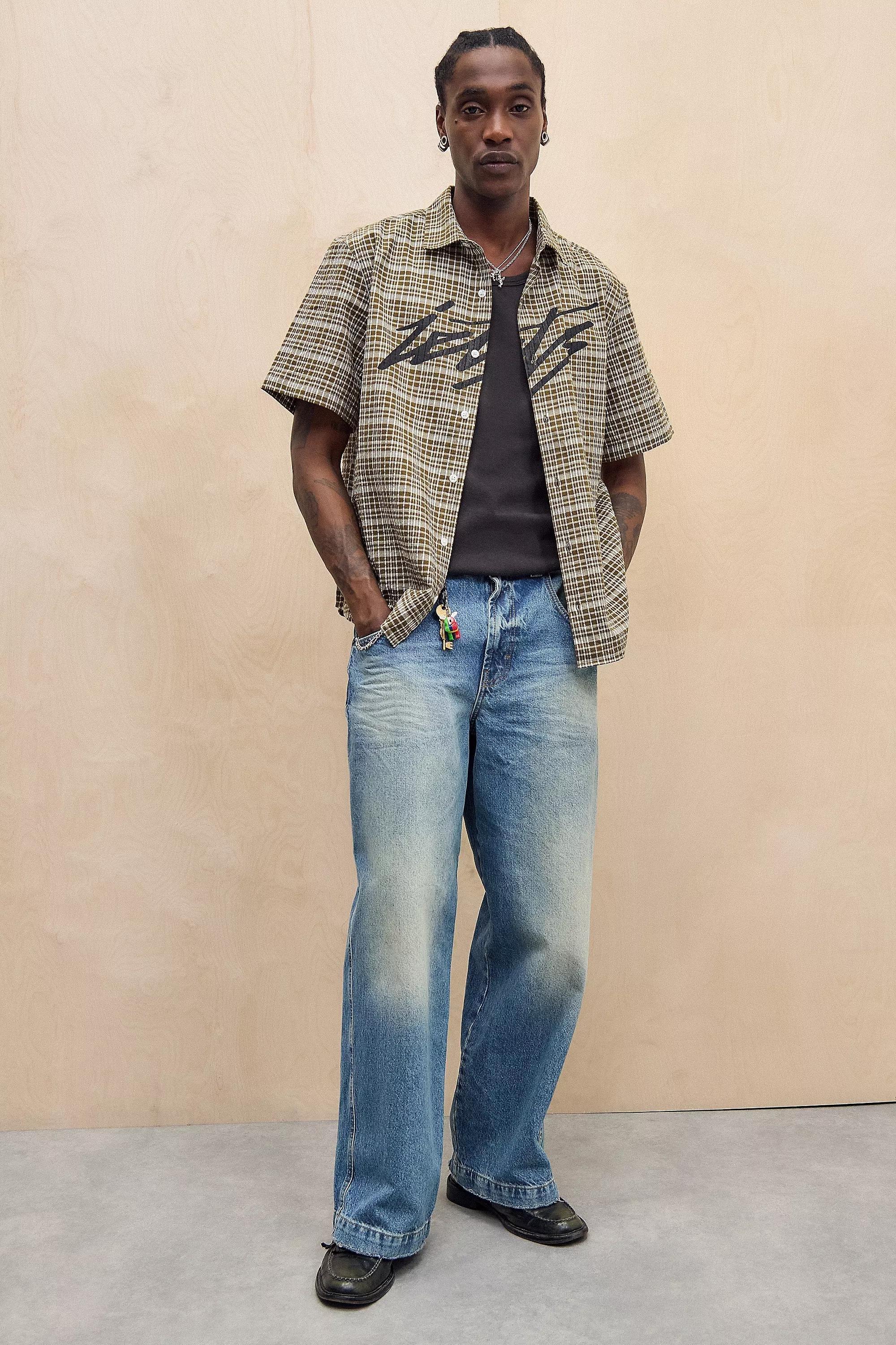 iets frans... Brown Check Shirt, , large image number 4