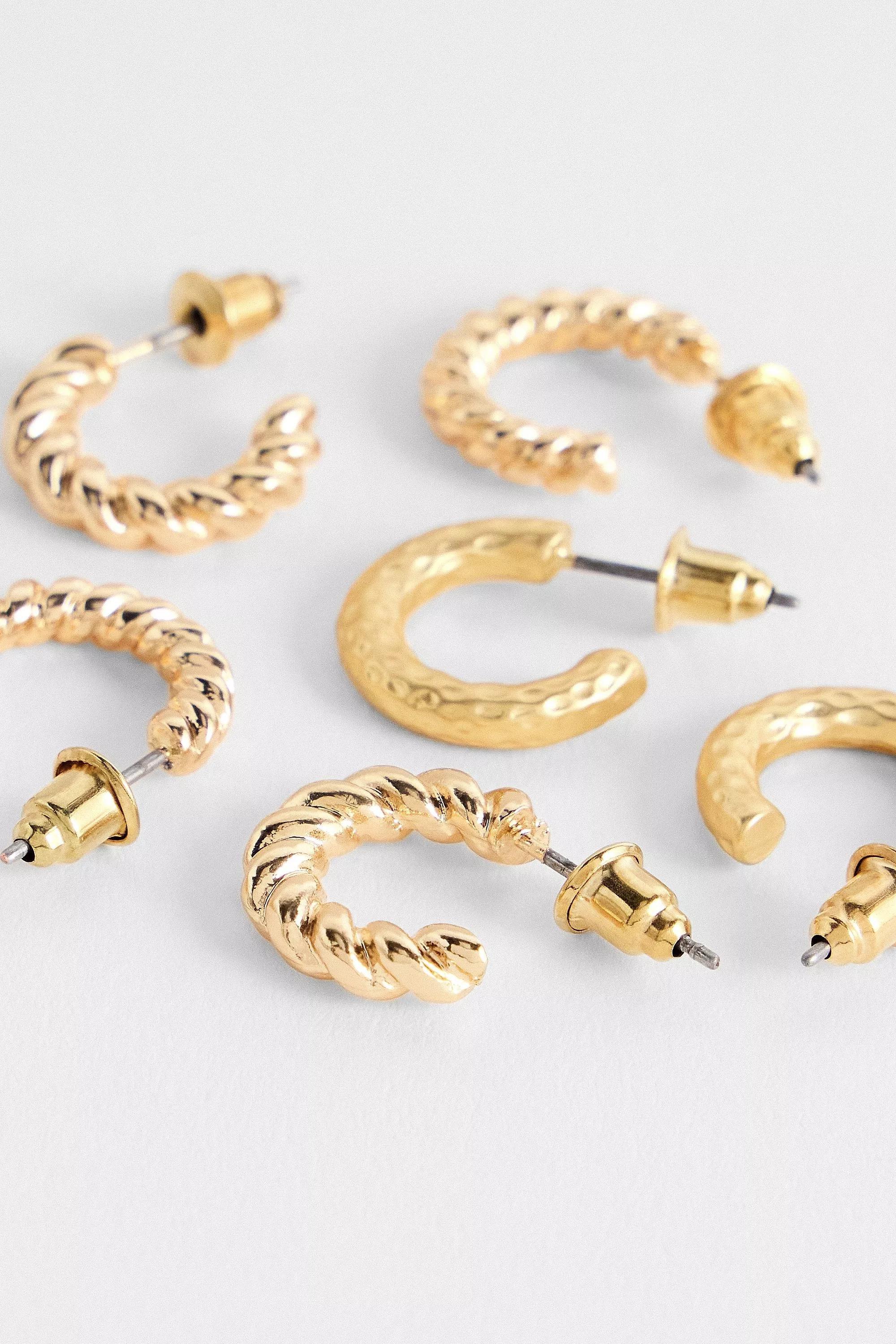 Gold Uo Huggie Hoop Earrings 3-Pack, GOLD, large image number 1