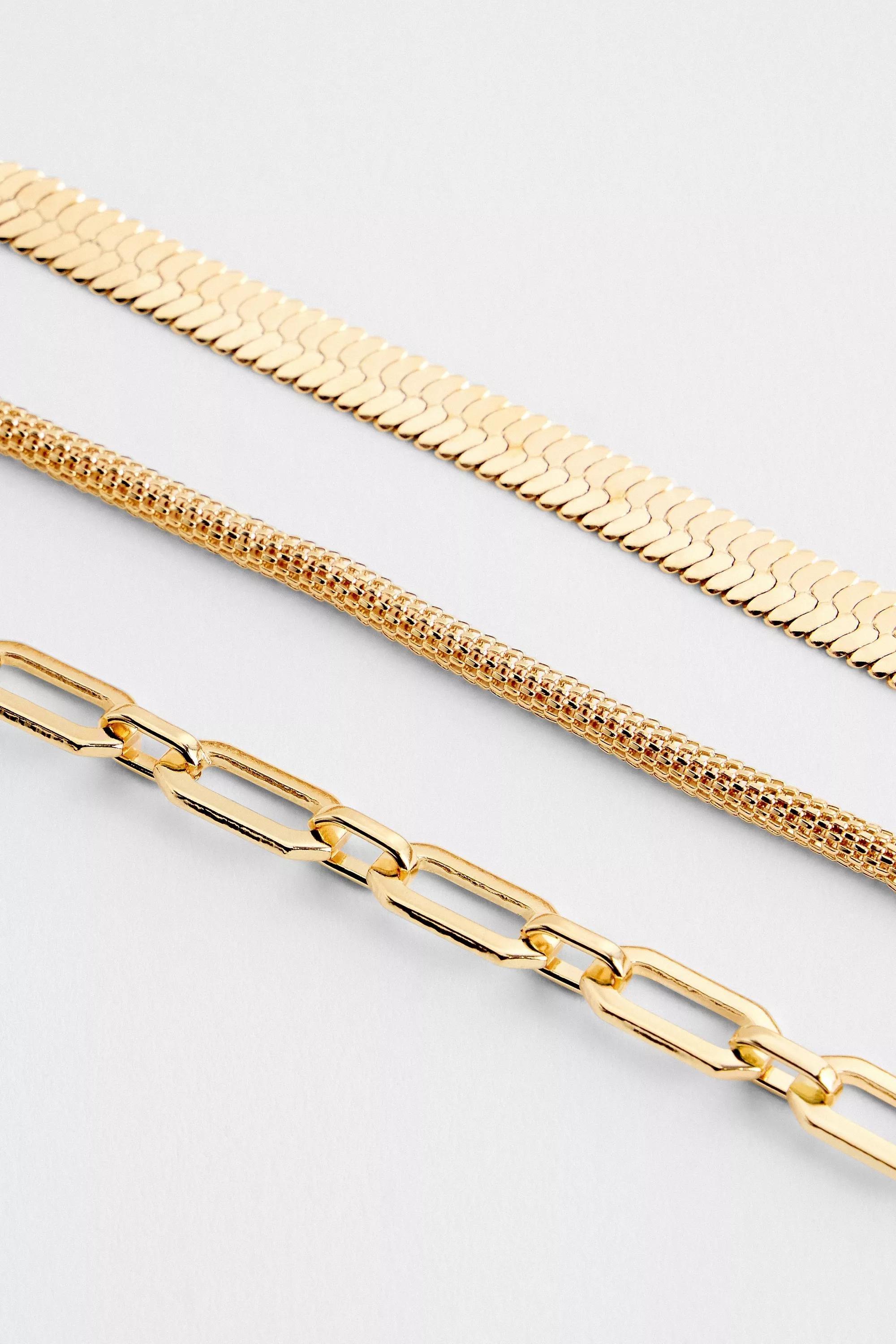 Gold Silence + Noise Plated Infinity Link Chain Bracelet, GOLD, large image number 2
