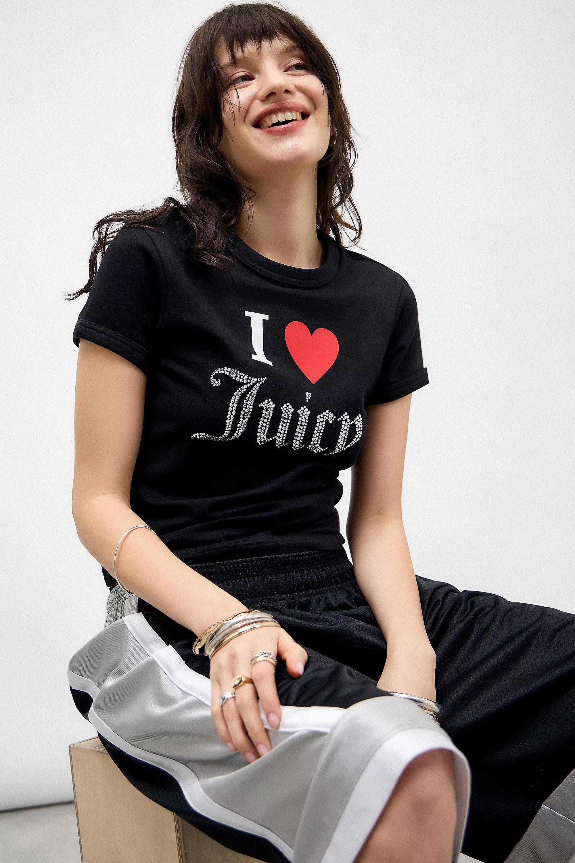 Black Juicy Couture Uo Exclusive I Love Juicy T-Shirt, , large image number 4