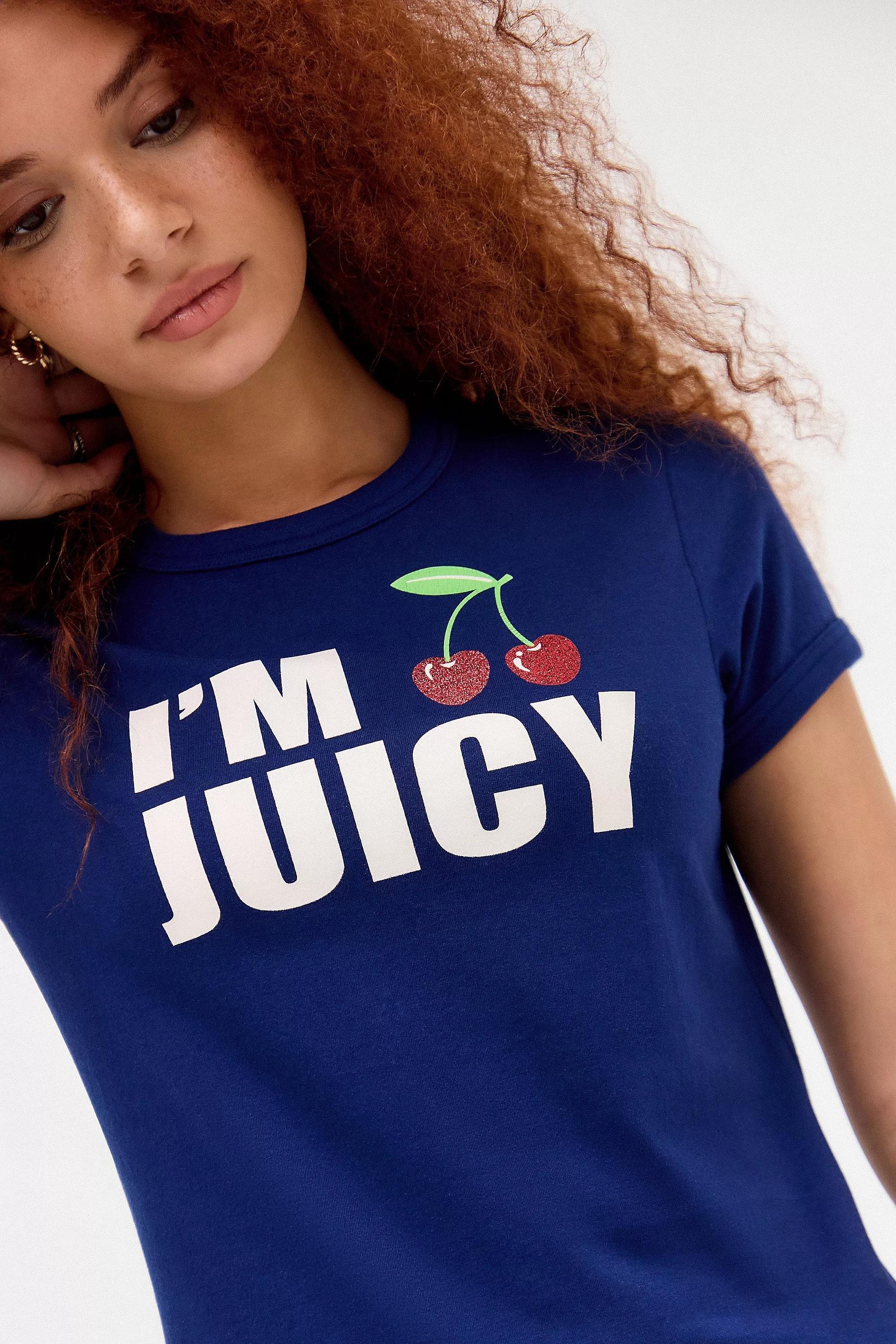 Blue Juicy Couture Uo Exclusive I'M Juicy T-Shirt, , large image number 2