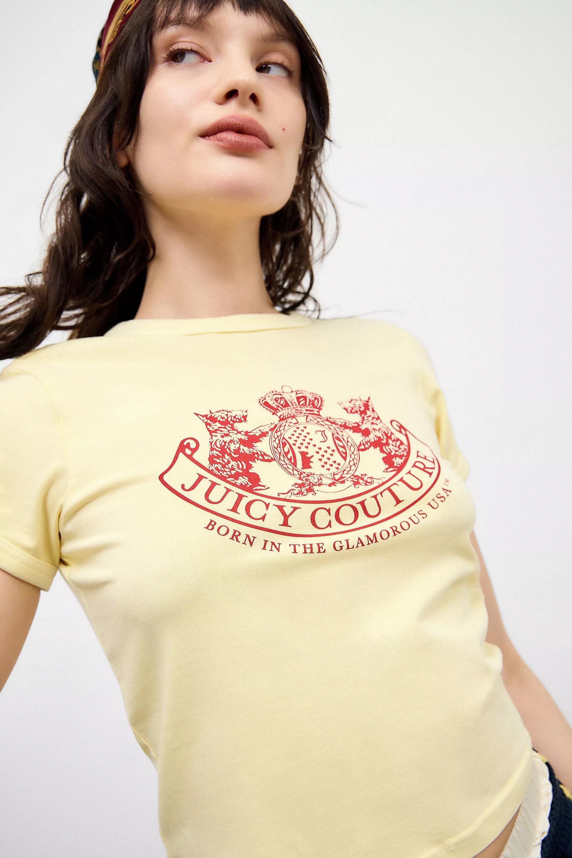 Yellow Juicy Couture Uo Exclusive Dog Crest T-Shirt, , large image number 2