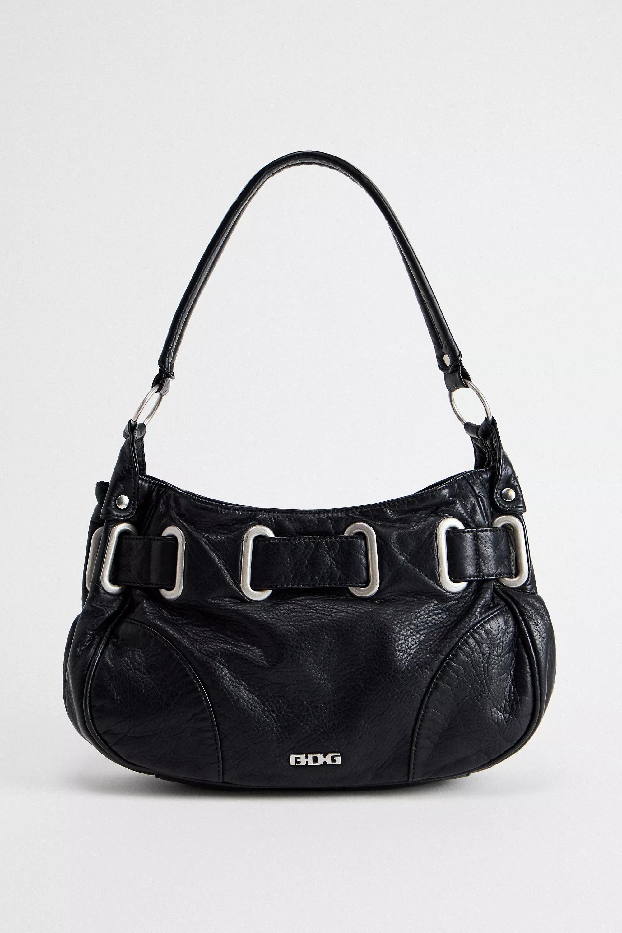 Black Bdg Sonny Loop Through Faux Leather Bag, BLK, large image number 1