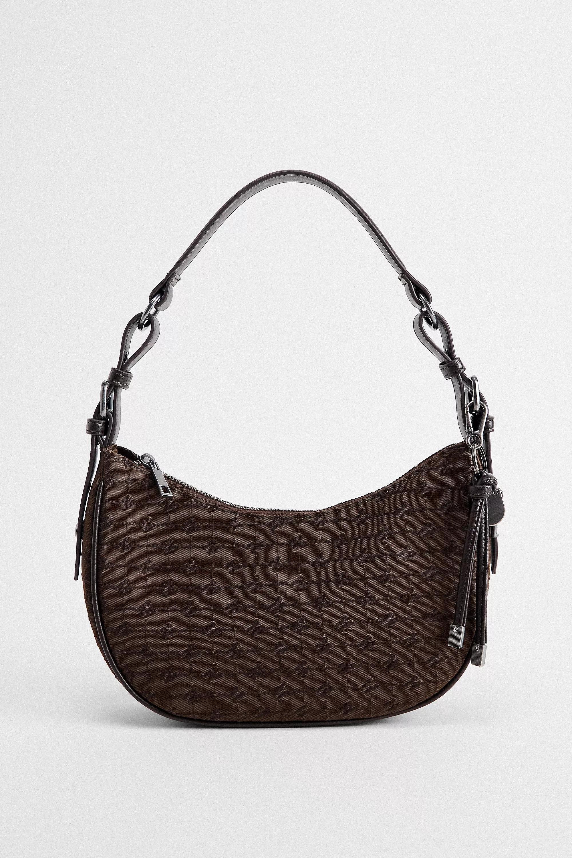 Brown Iets Frans... Monogram Crescent Bag, CHOC, large image number 1