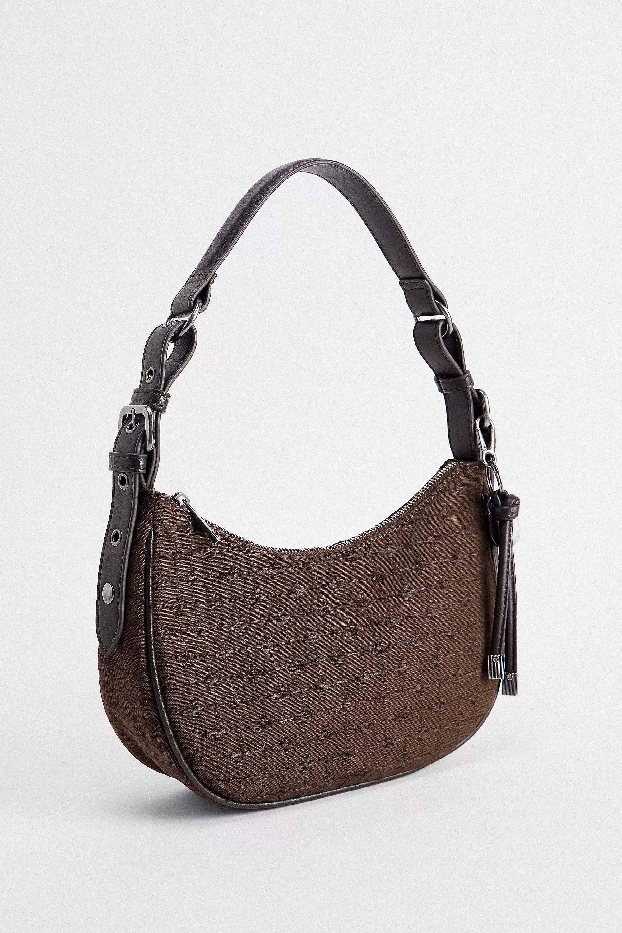 Brown Iets Frans... Monogram Crescent Bag, CHOC, large image number 2