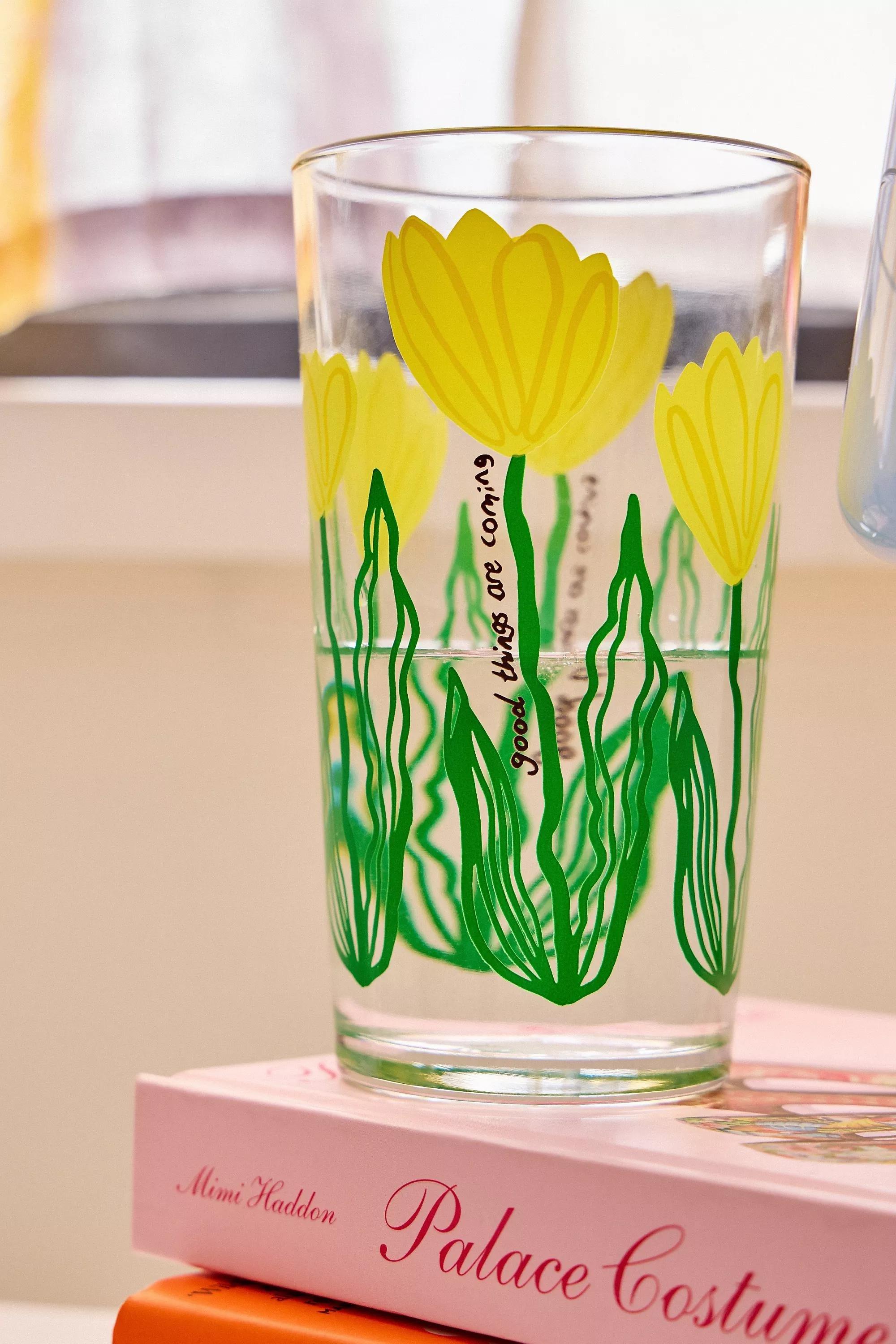 Multicolour Yellow Good Things Pint Tumbler, ASSORT, large image number 1