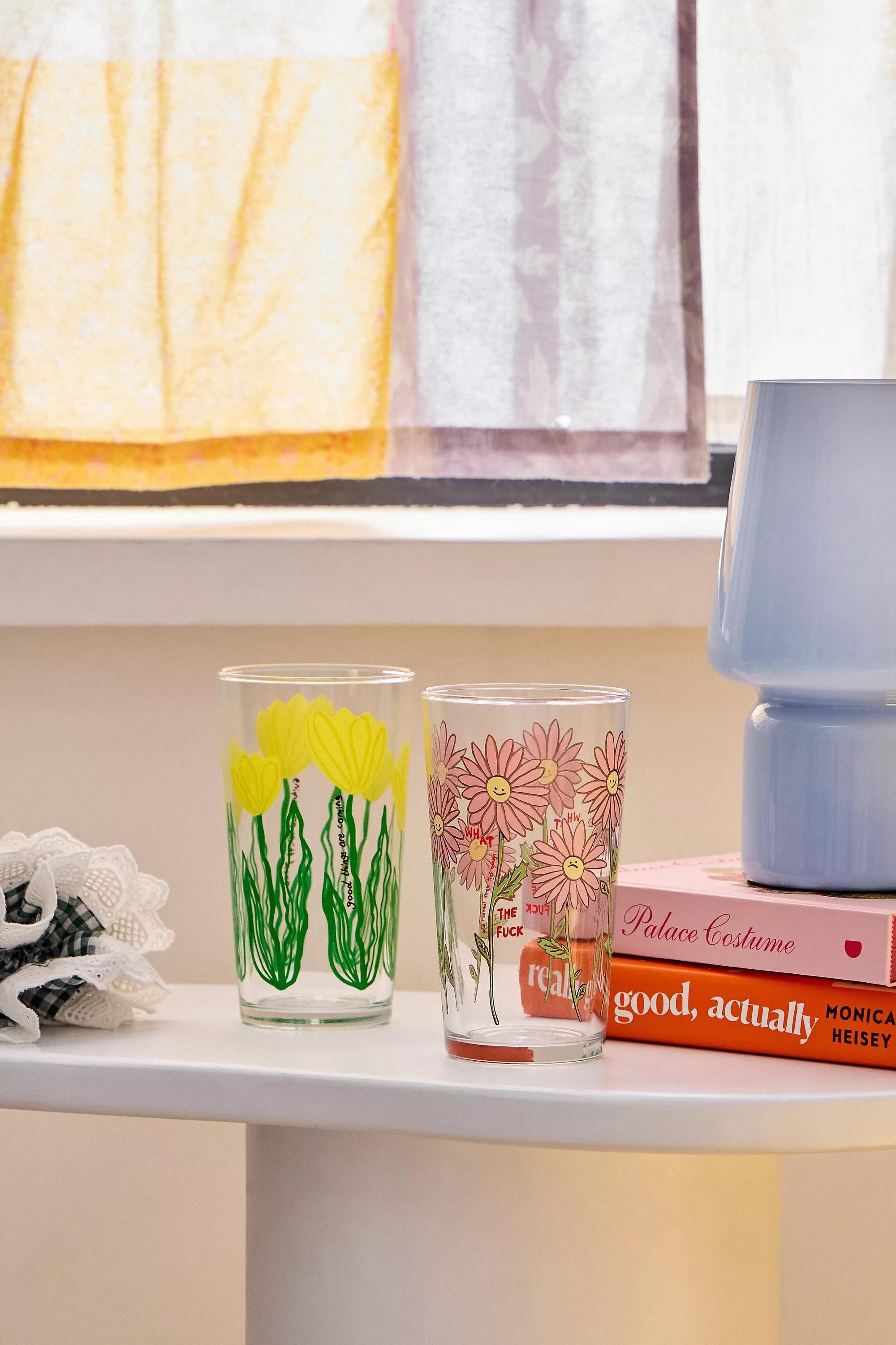 Multicolour Yellow Good Things Pint Tumbler, ASSORT, large image number 2