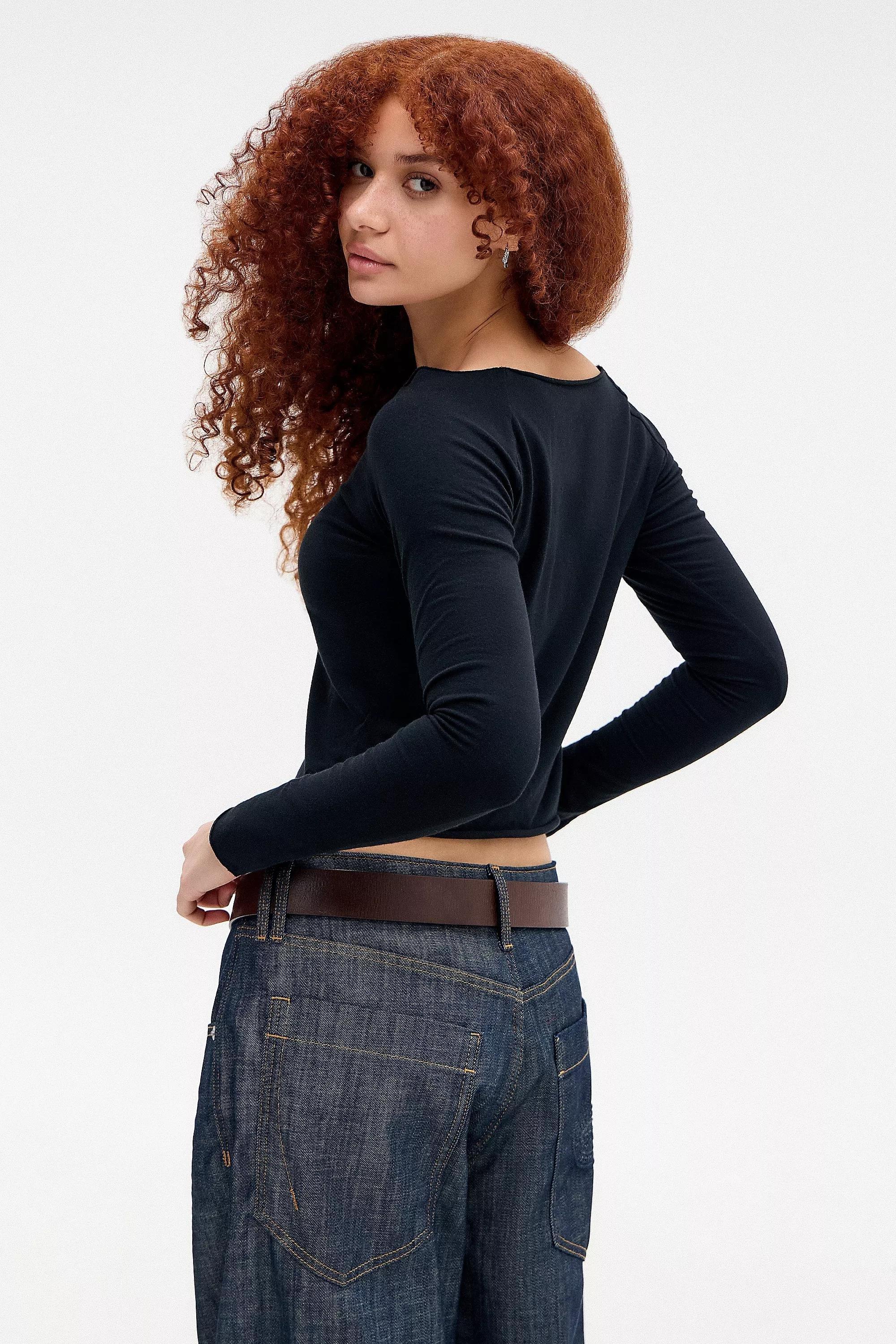 Black Out From Under Long Sleeve Top, , large image number 4