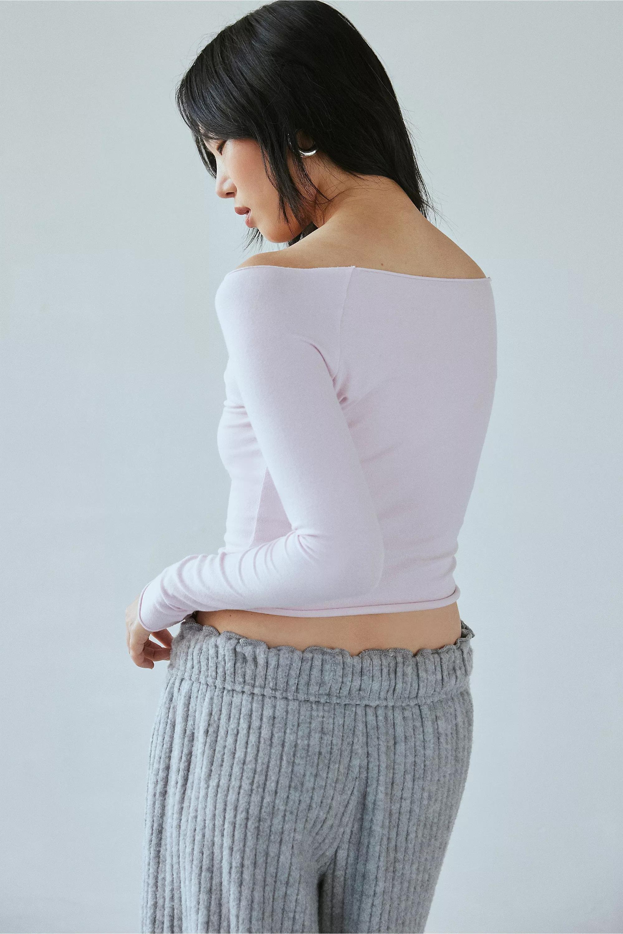 Purple Out From Under Long Sleeve Top, , large image number 3