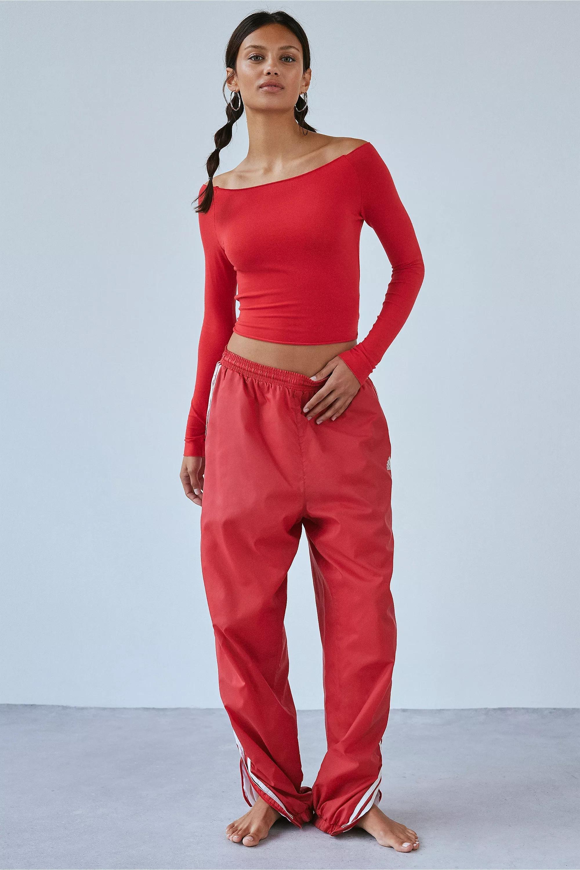 Red UO Out From Under Crop Top, RED, large image number 1