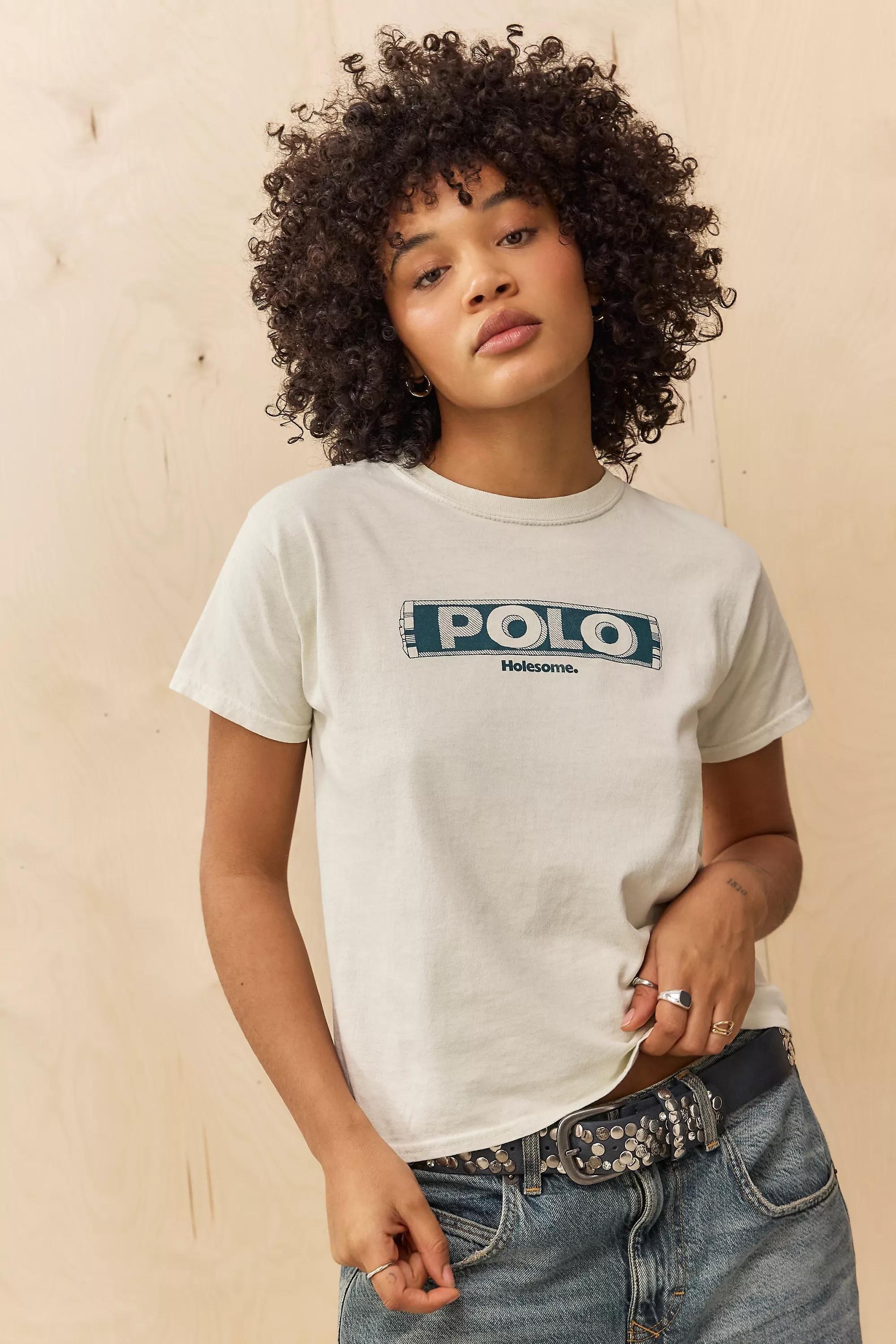 White Uo Polo Relaxed T-Shirt, , medium